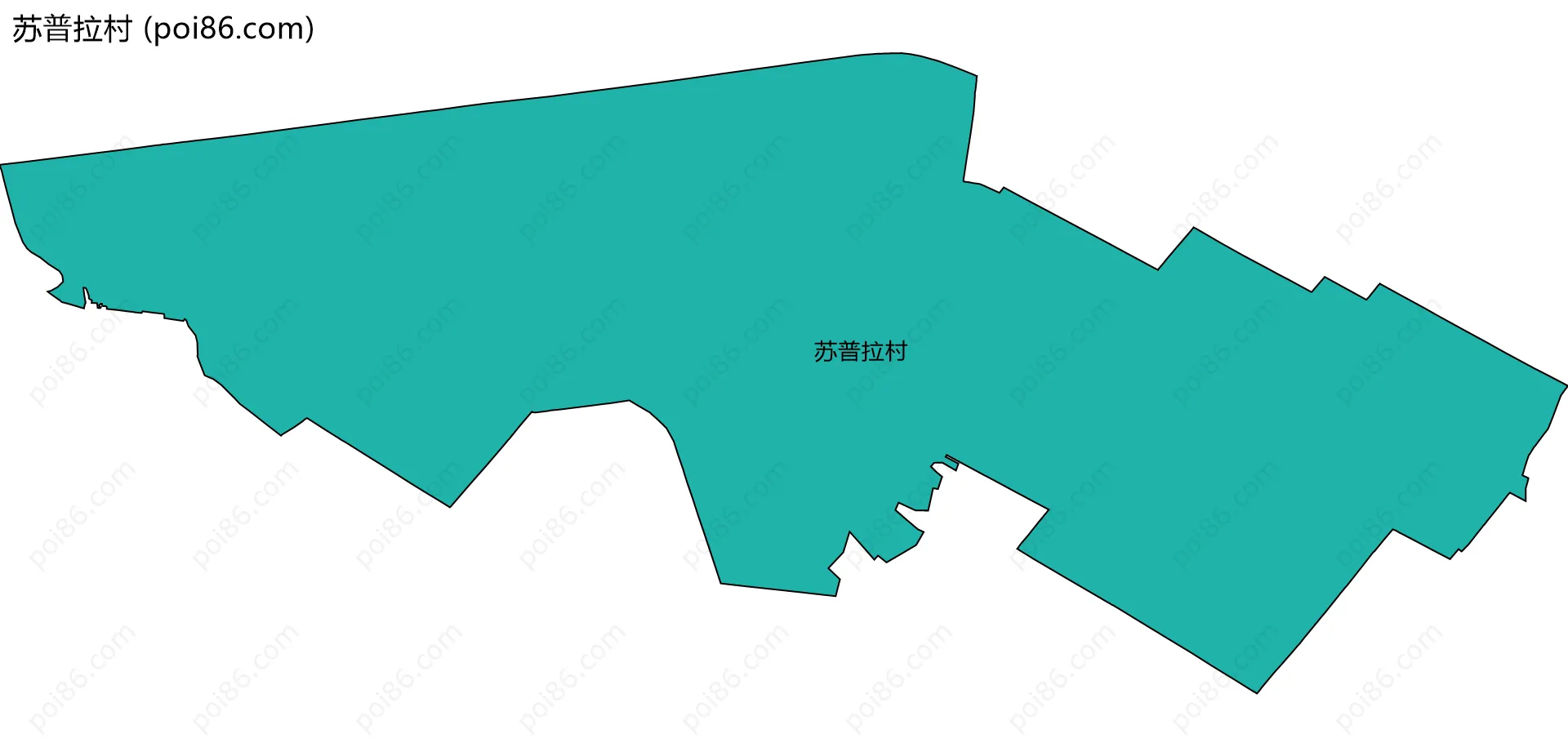 苏普拉村边界地图