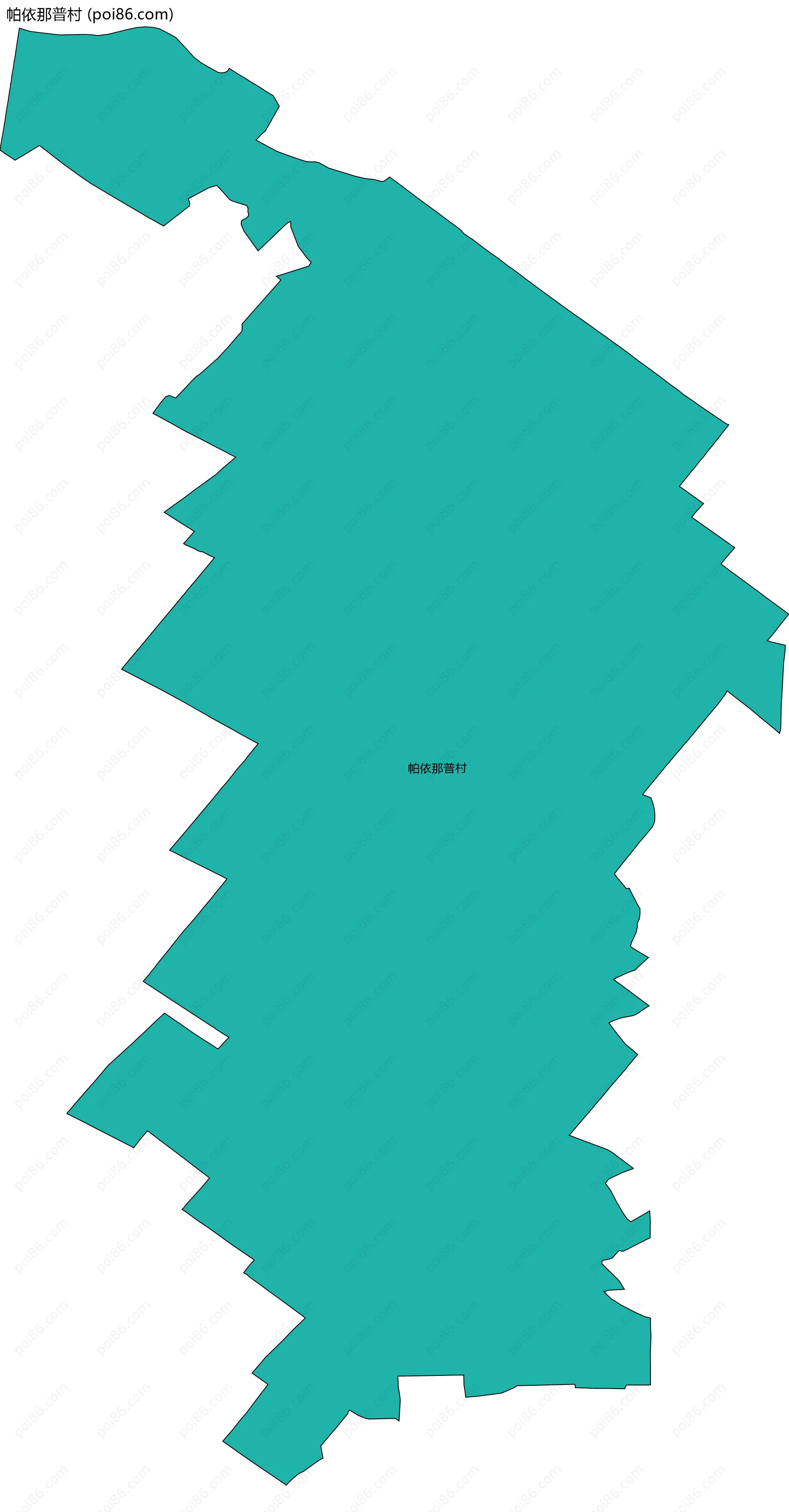 帕依那普村边界地图
