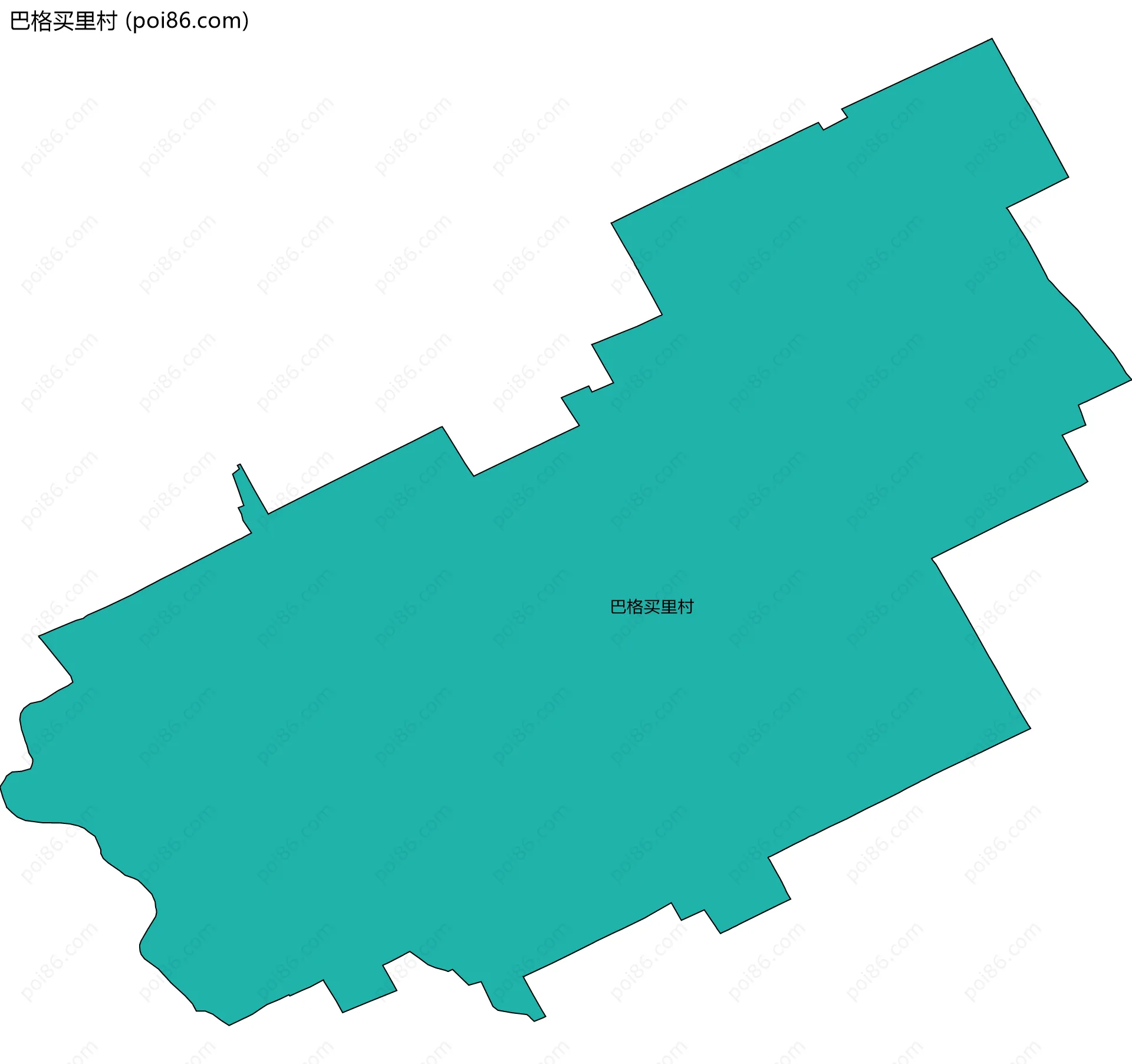巴格买里村边界地图