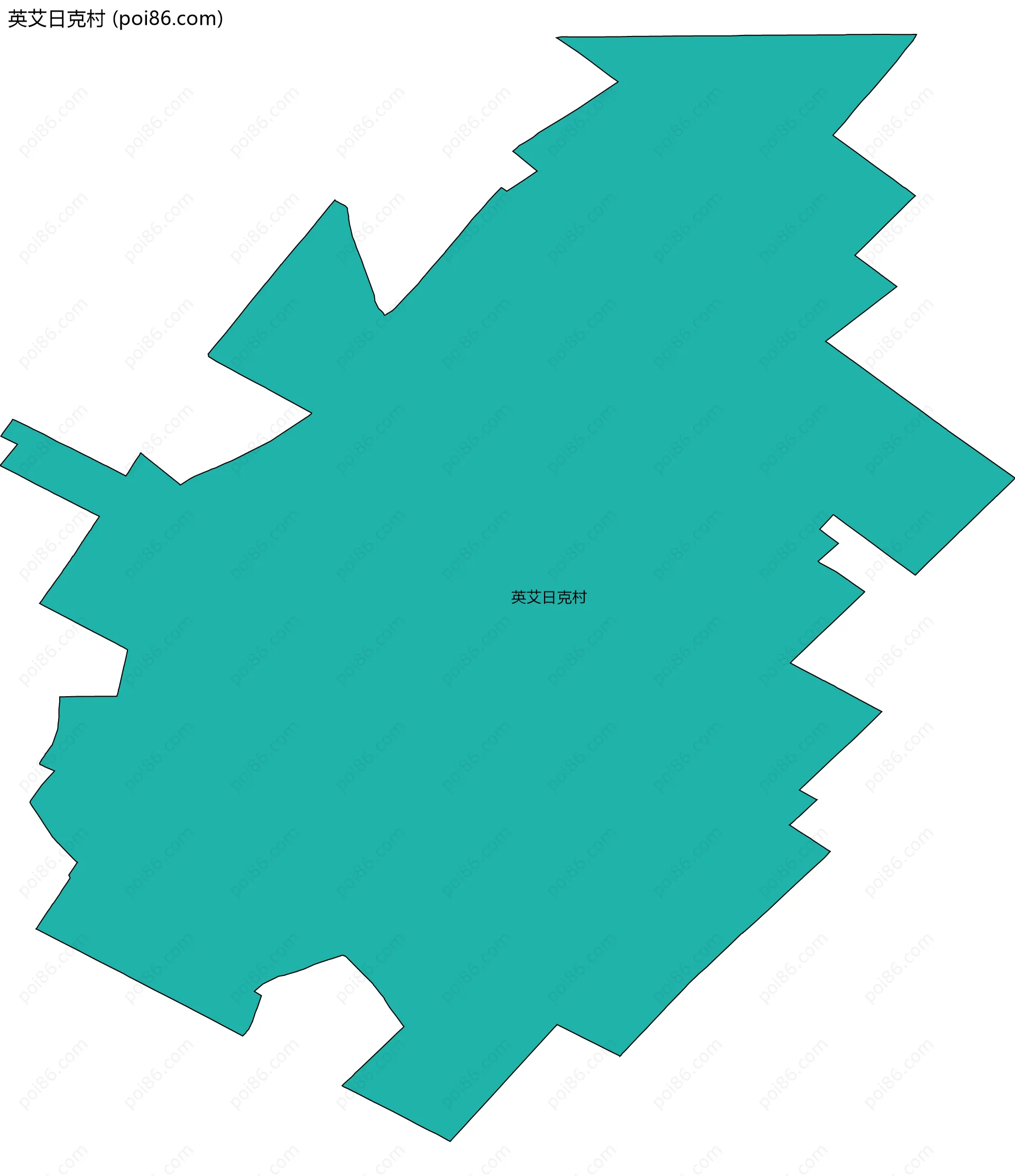 英艾日克村边界地图