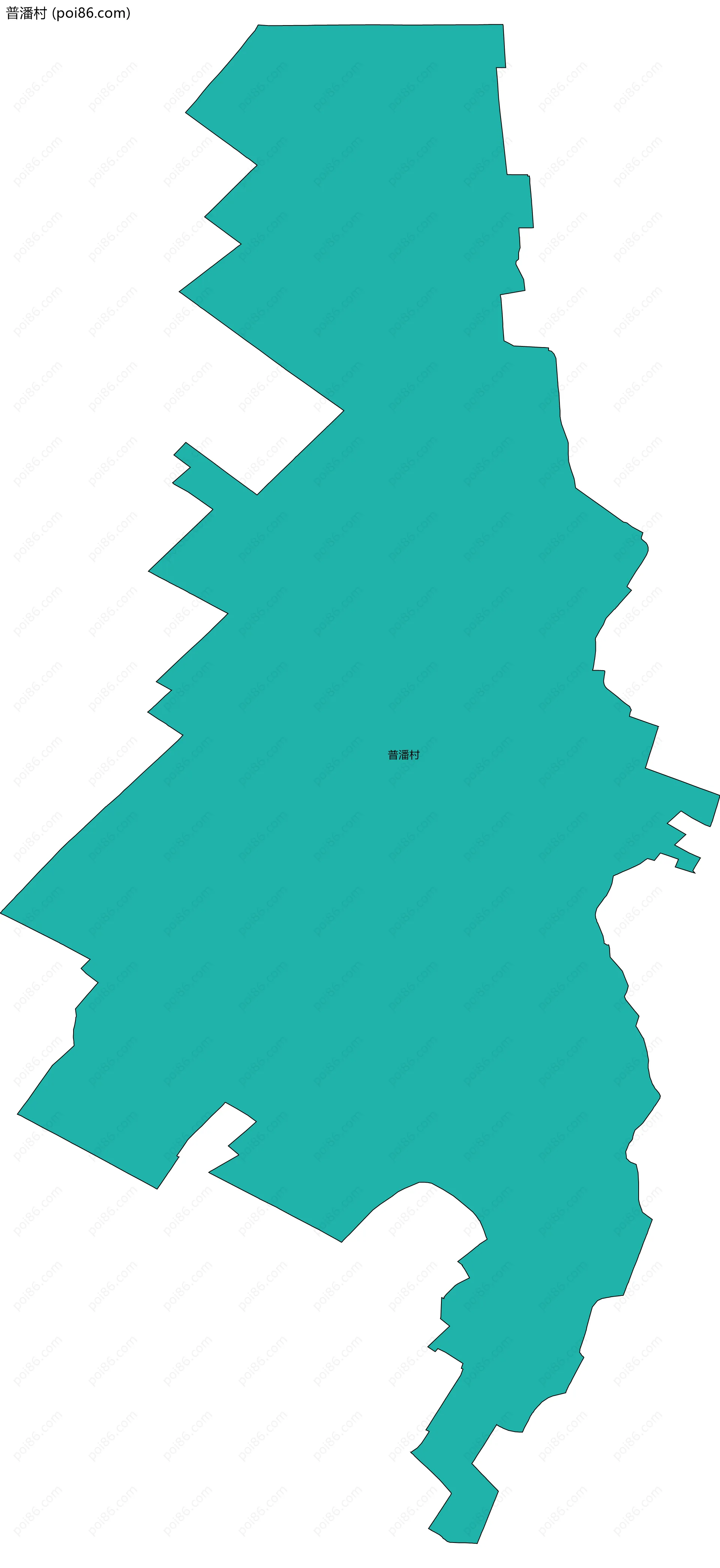 普潘村边界地图