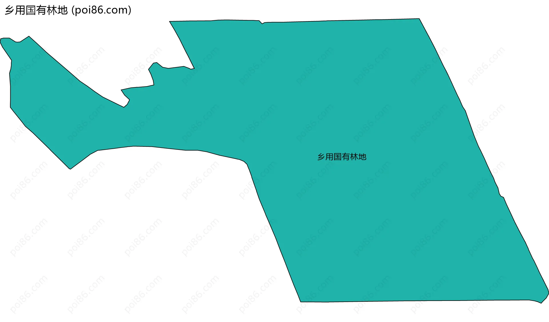 乡用国有林地边界地图