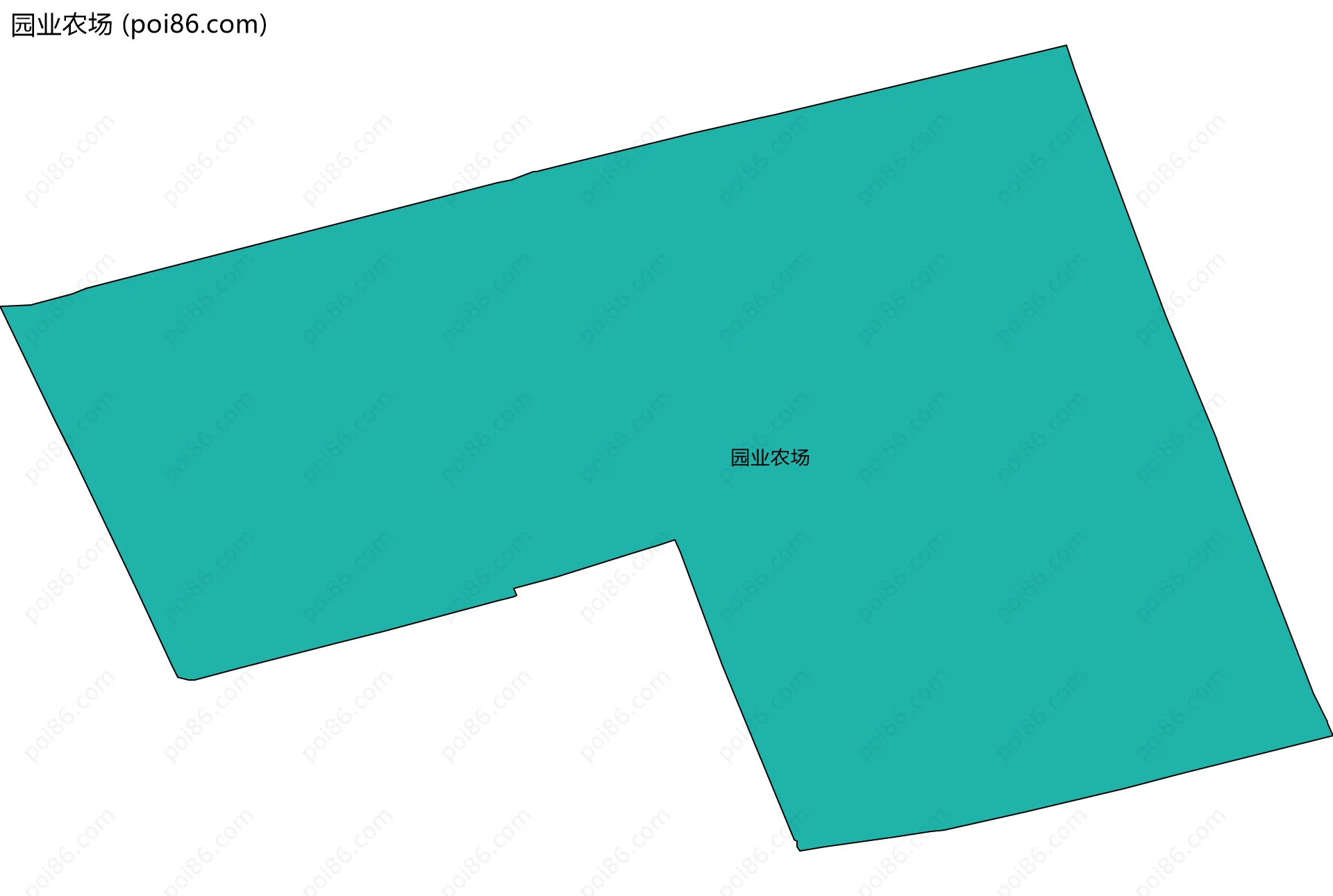 园业农场边界地图