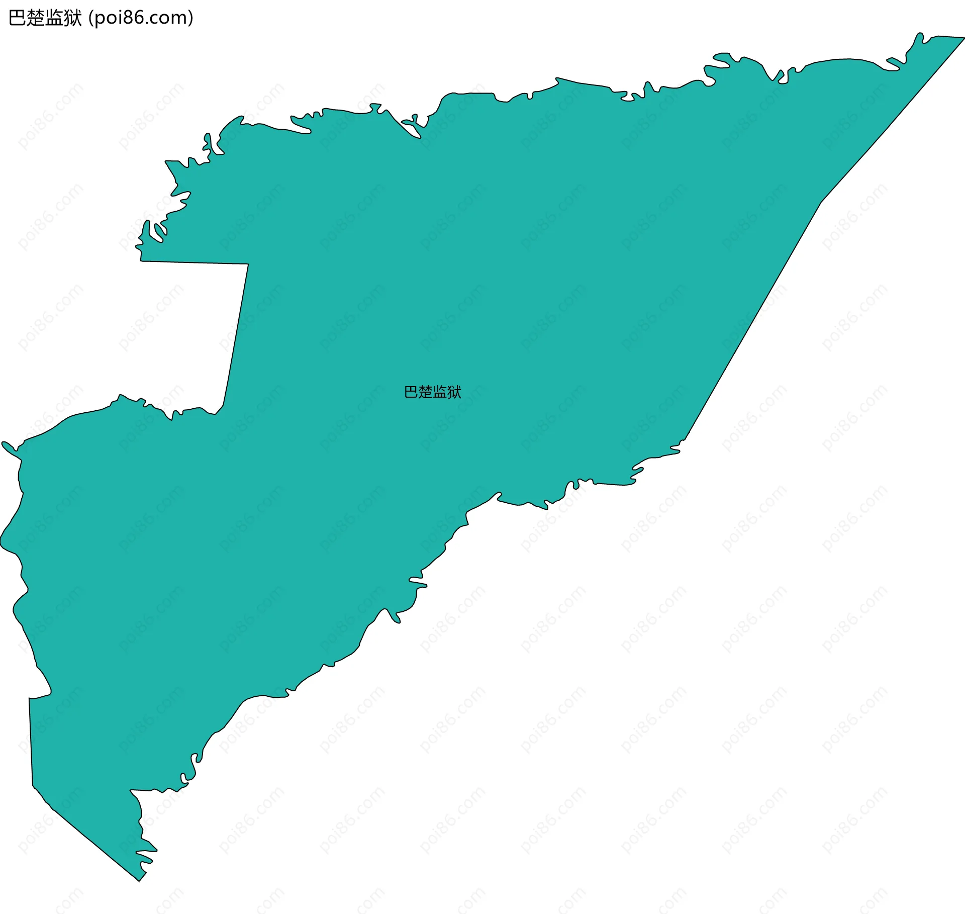 巴楚监狱边界地图