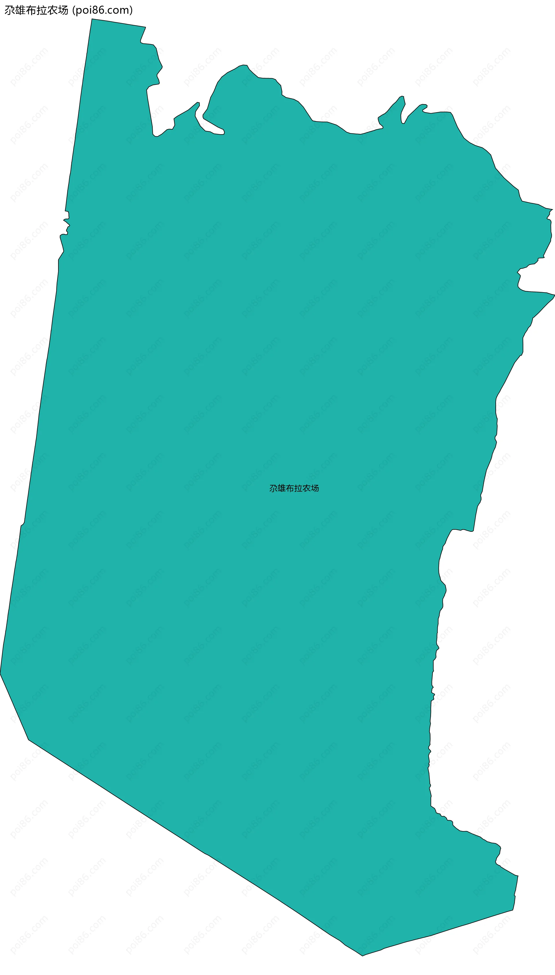 尕雄布拉农场边界地图