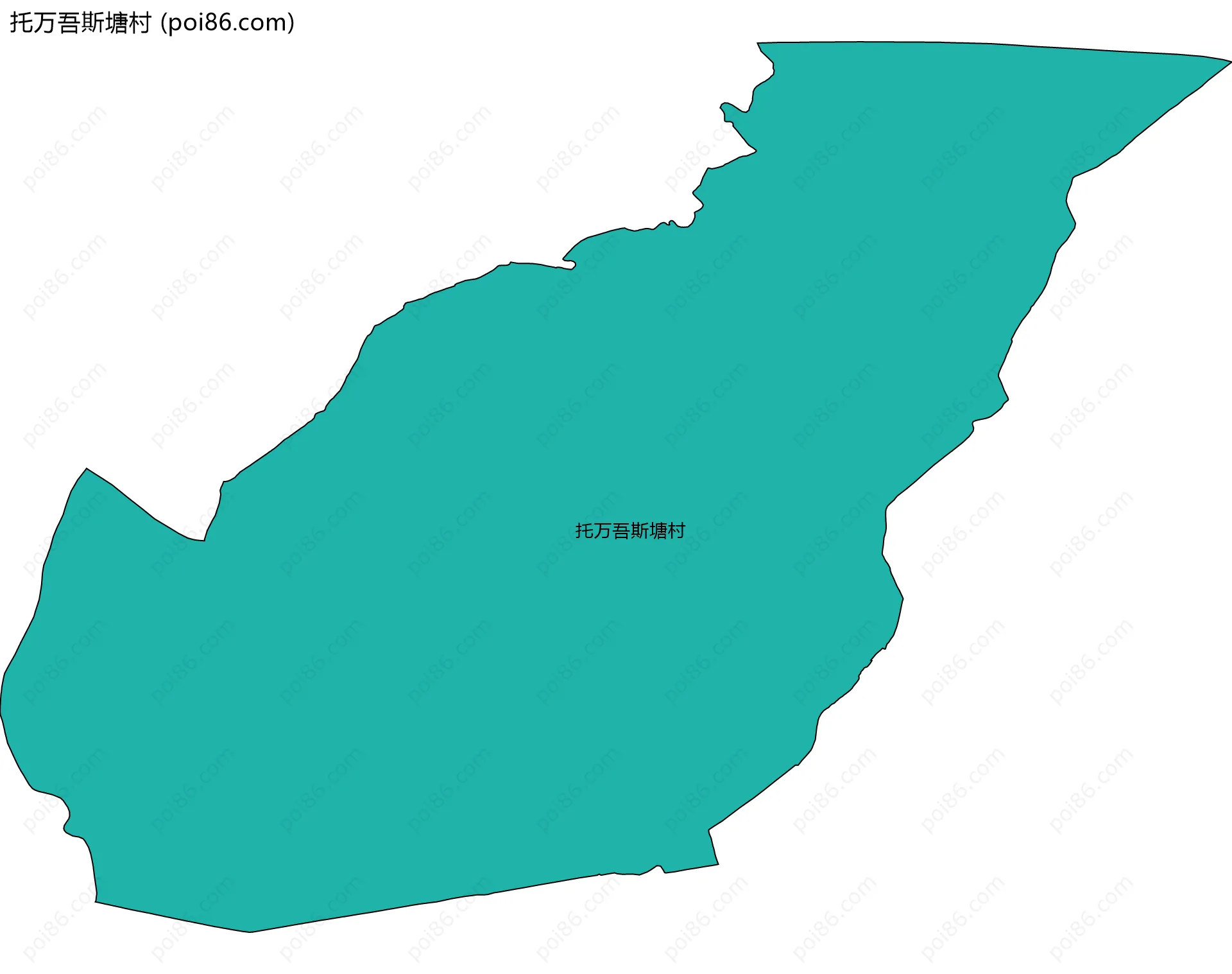 托万吾斯塘村边界地图