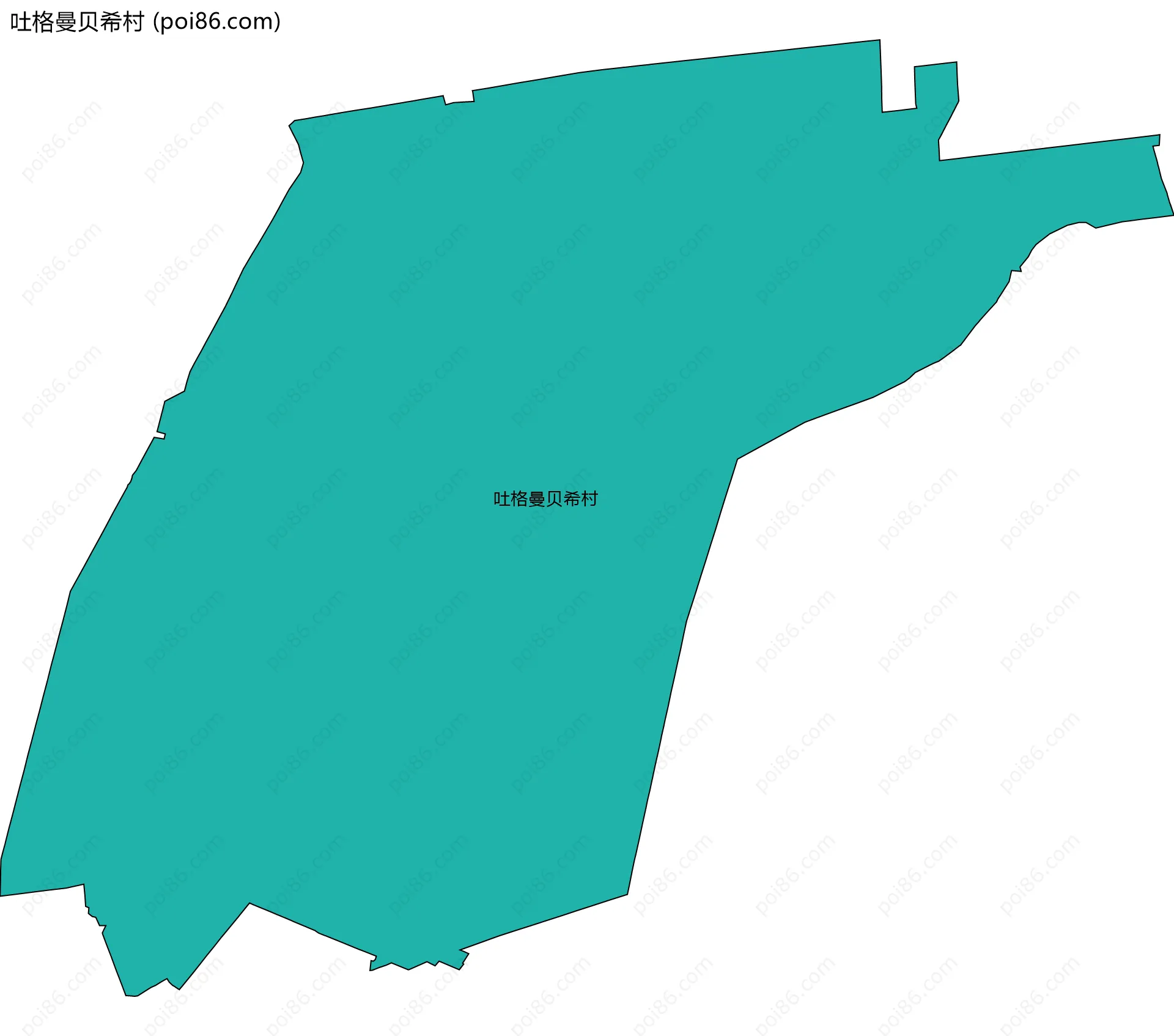 吐格曼贝希村边界地图