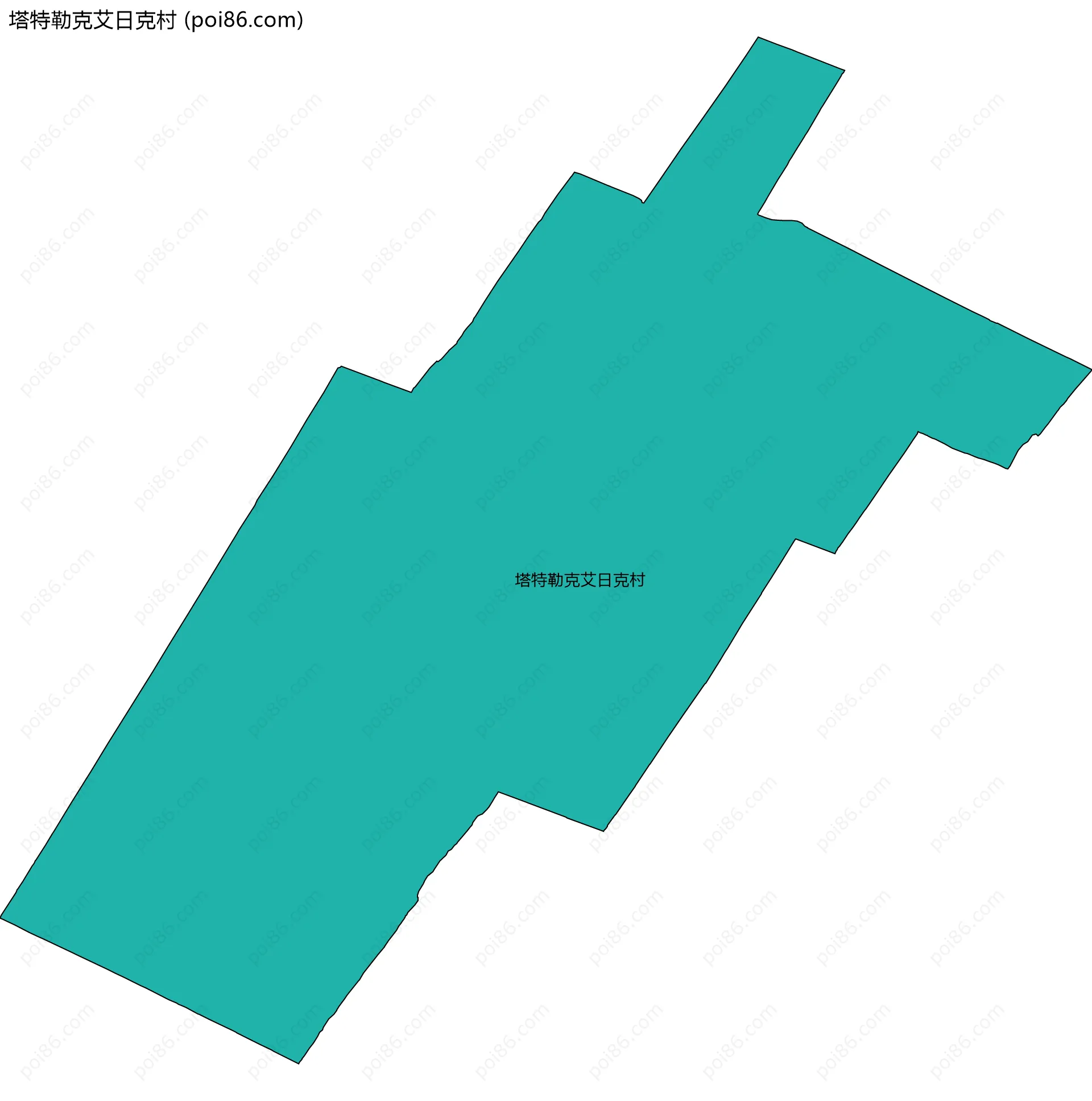 塔特勒克艾日克村边界地图