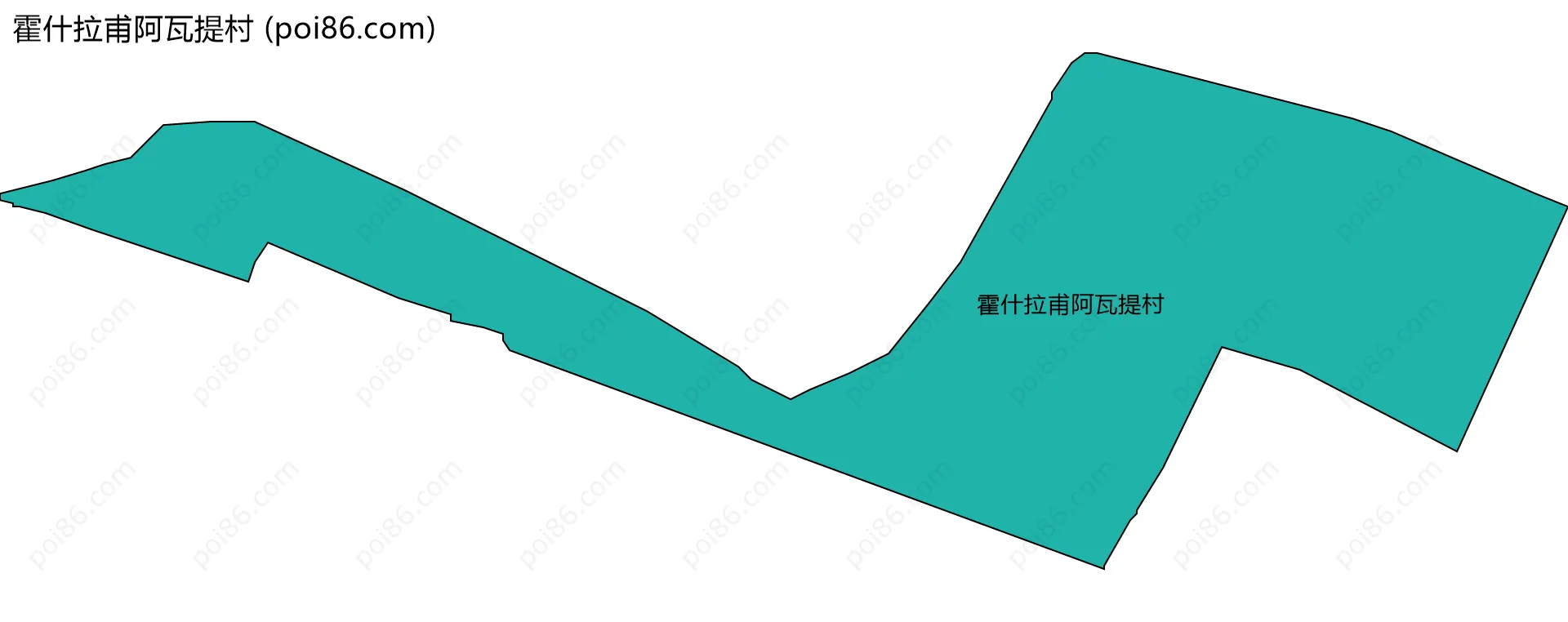 霍什拉甫阿瓦提村边界地图