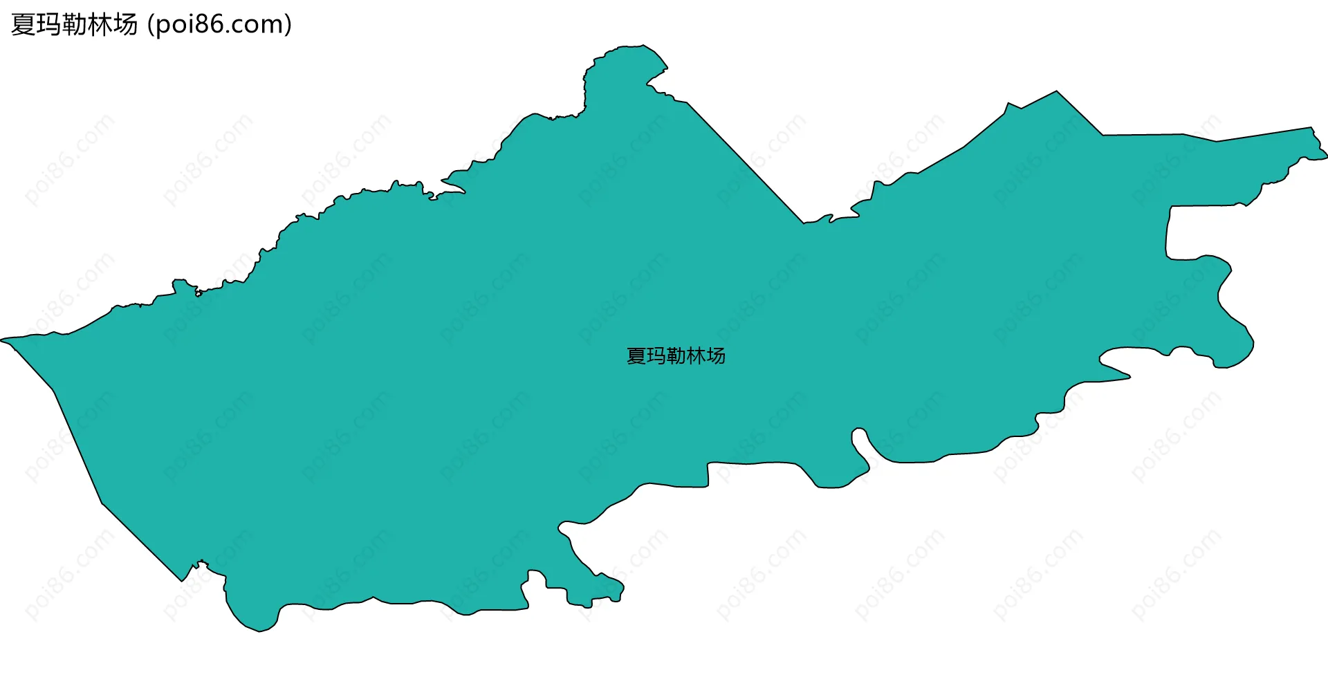 夏玛勒林场边界地图