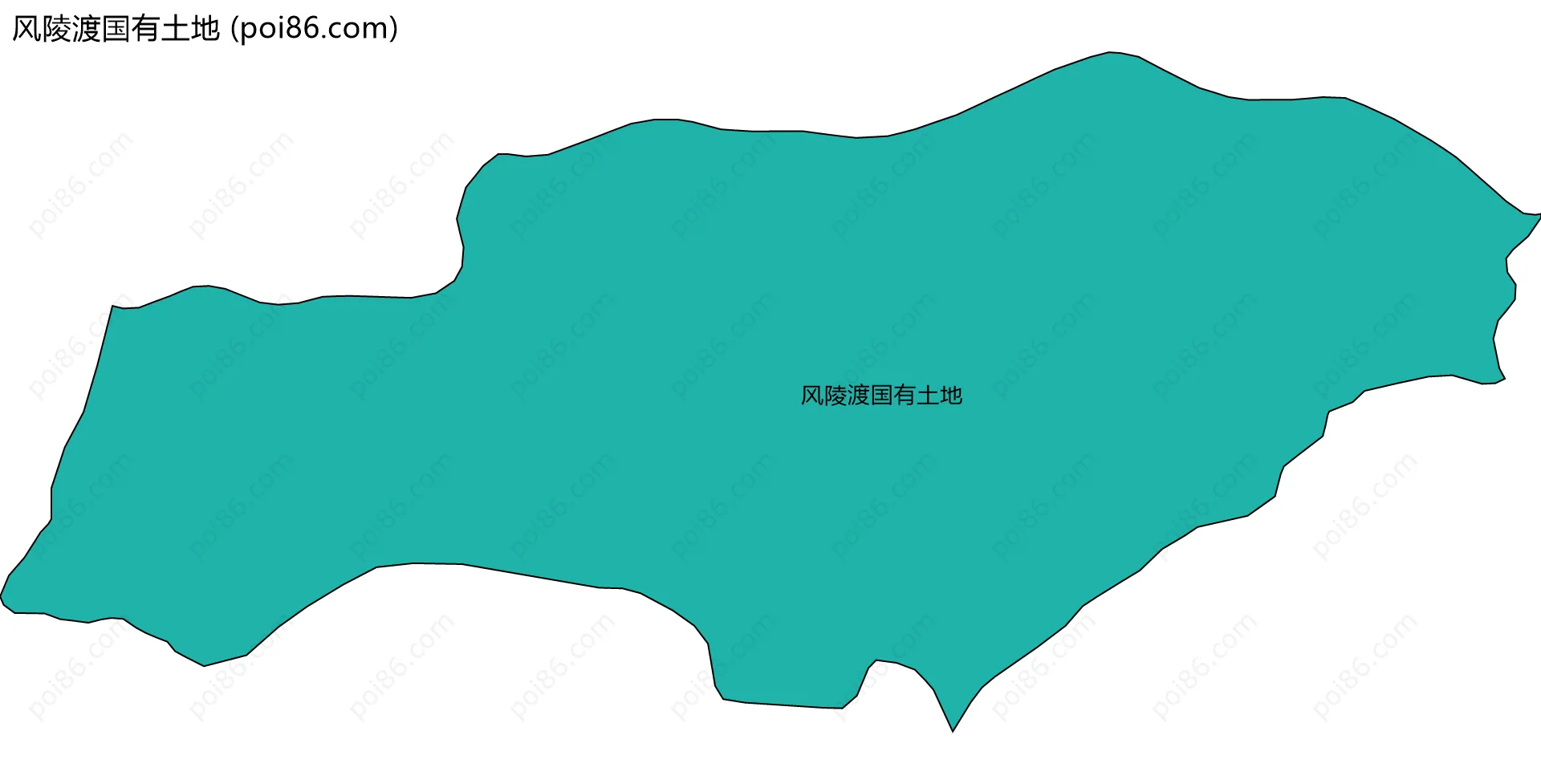 风陵渡国有土地边界地图