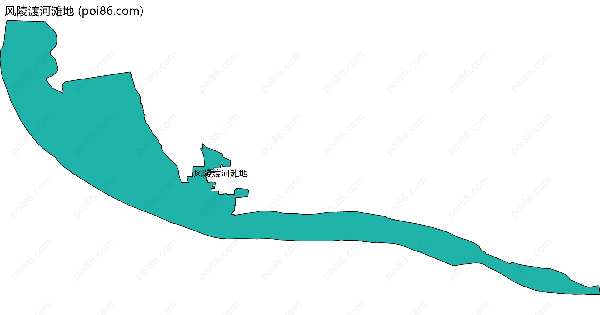 风陵渡河滩地边界地图