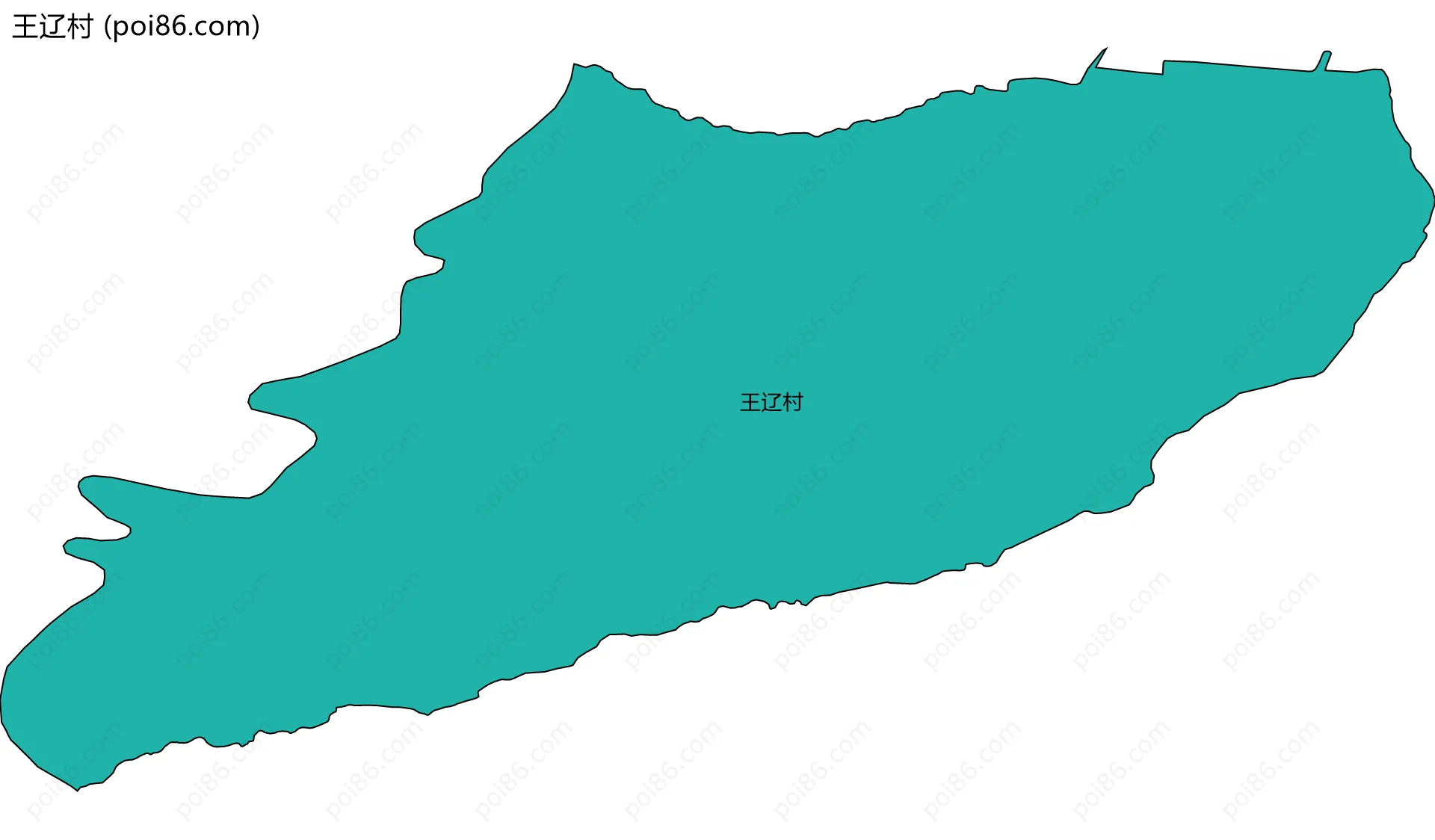 王辽村边界地图