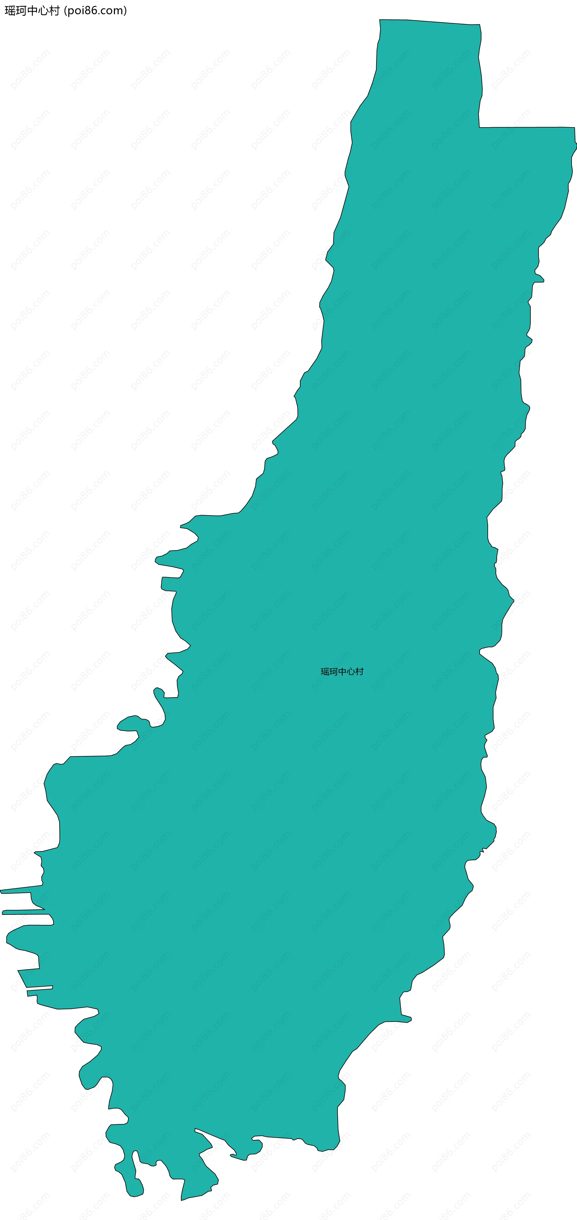 瑶珂中心村边界地图