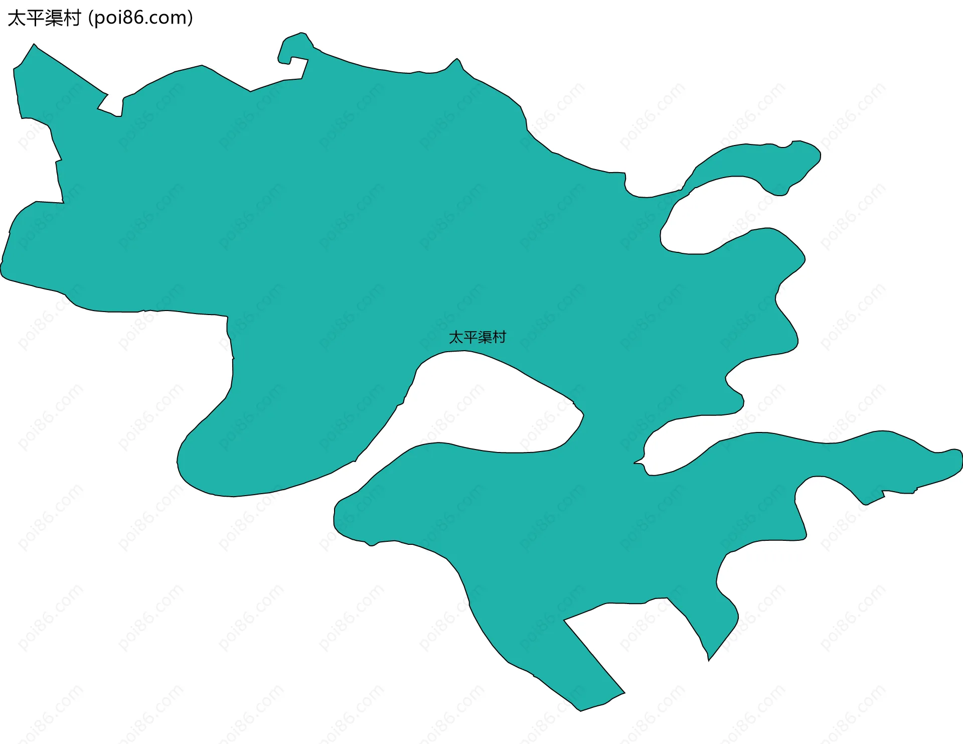 太平渠村边界地图