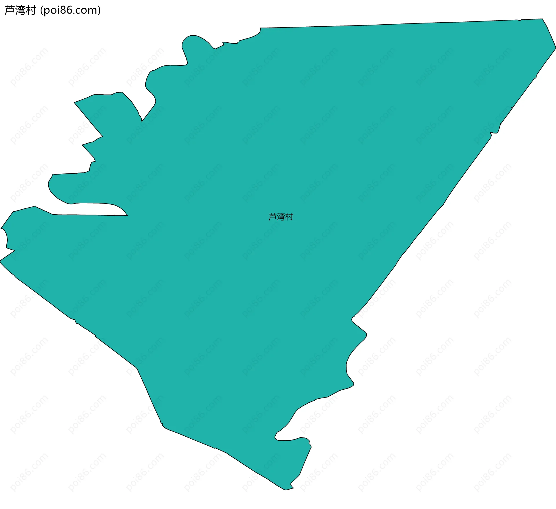 芦湾村边界地图