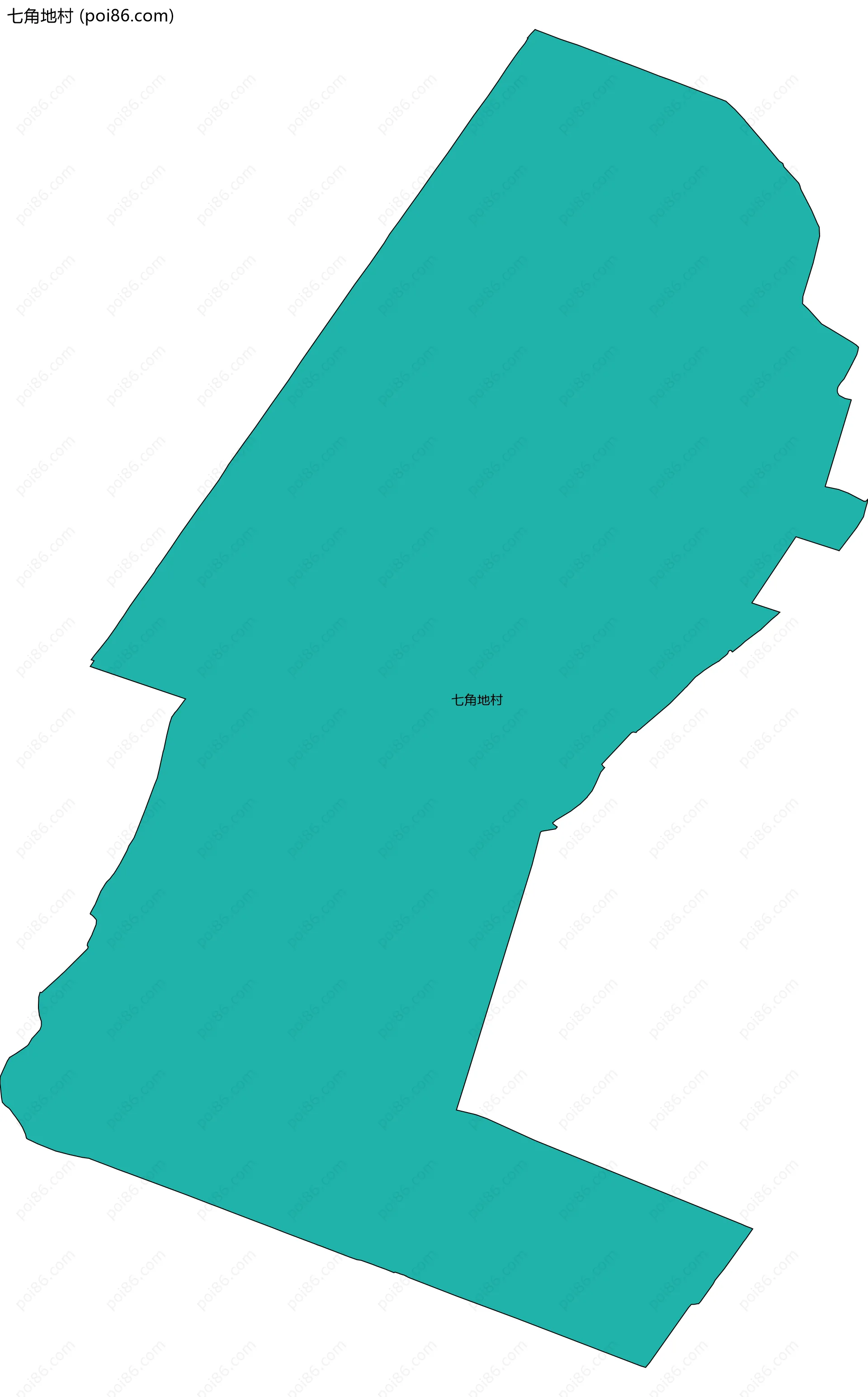 七角地村边界地图