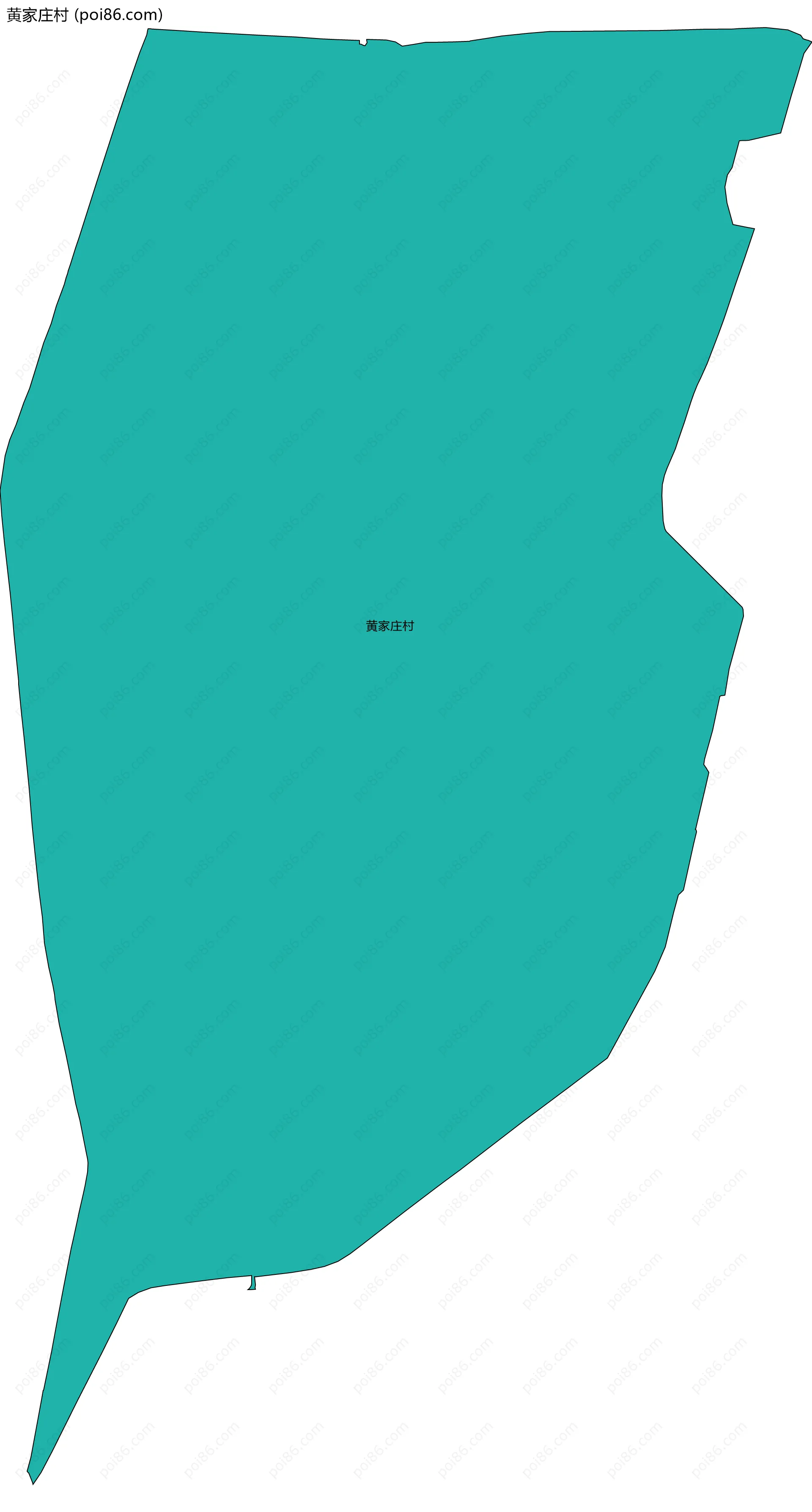 黄家庄村边界地图