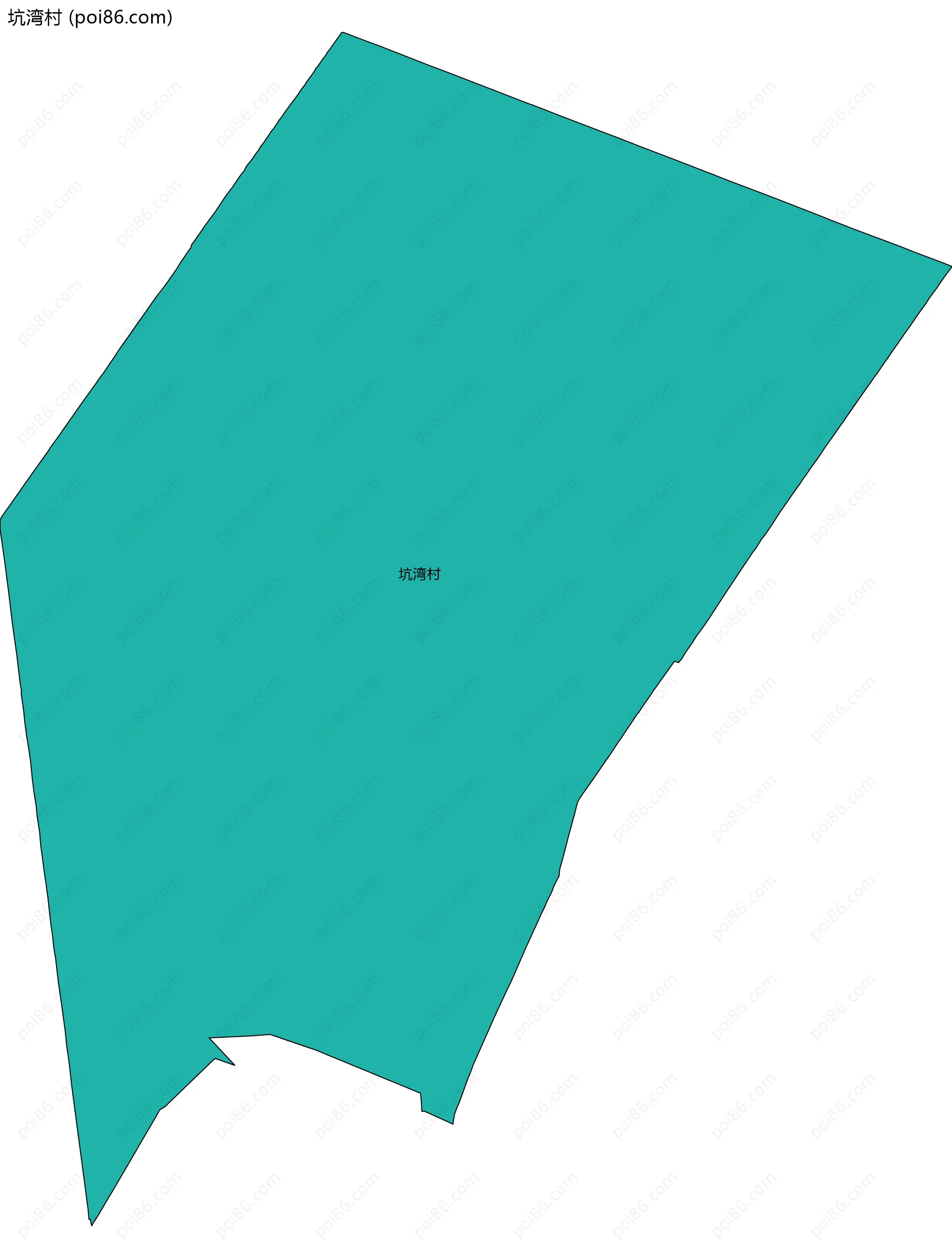 坑湾村边界地图