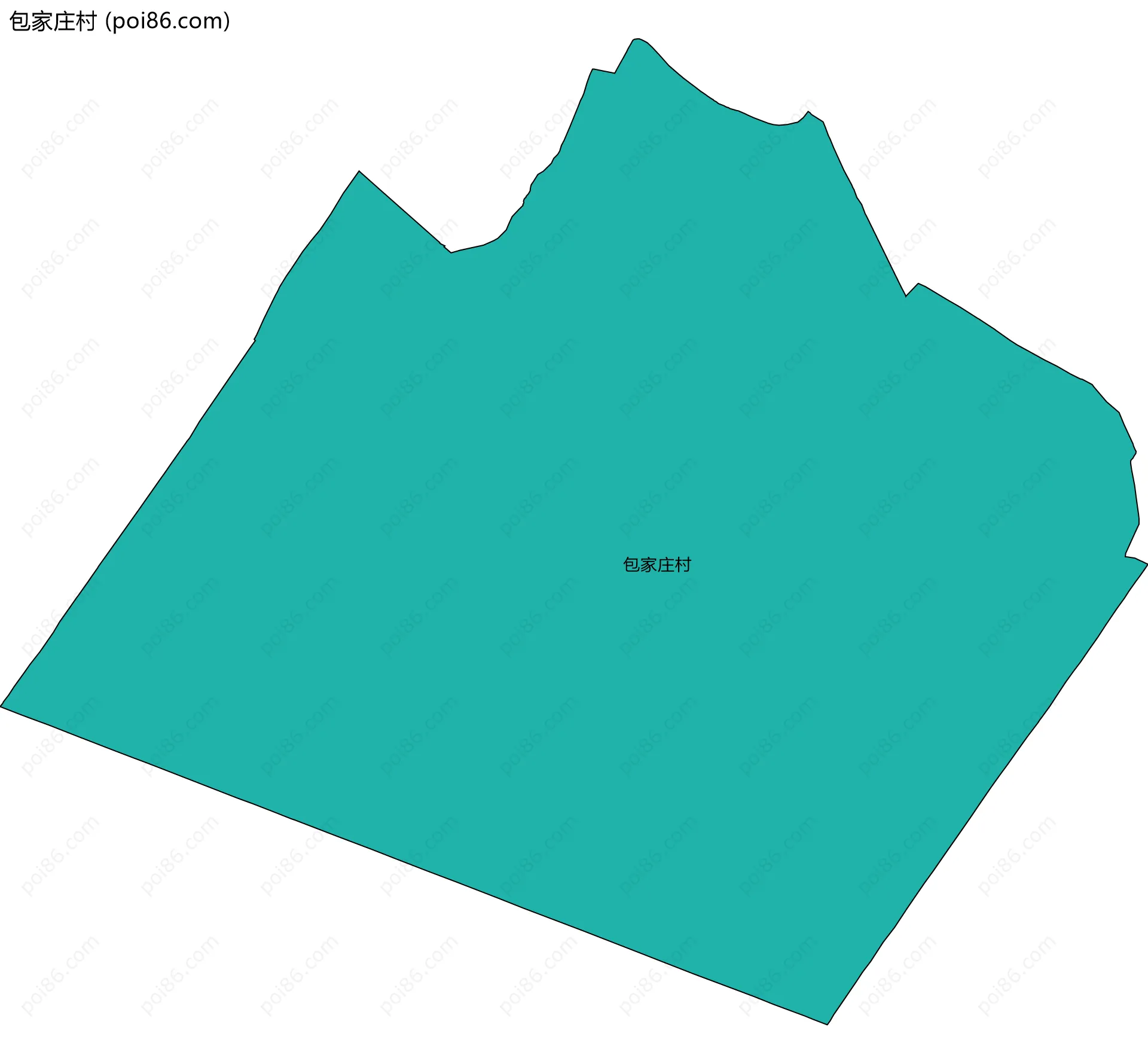 包家庄村边界地图