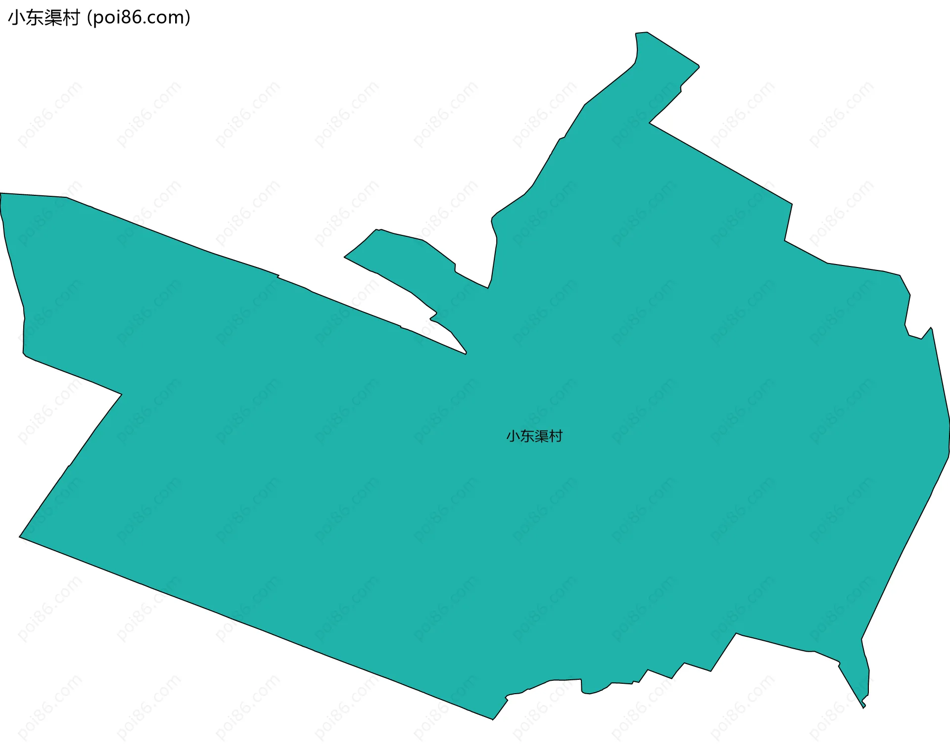 小东渠村边界地图