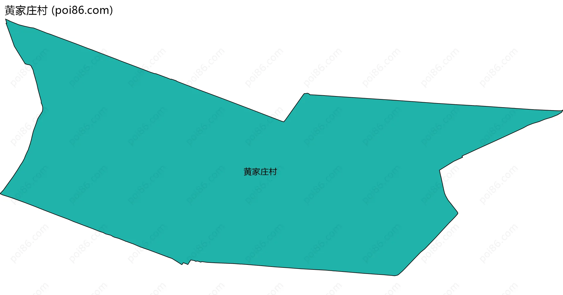 黄家庄村边界地图