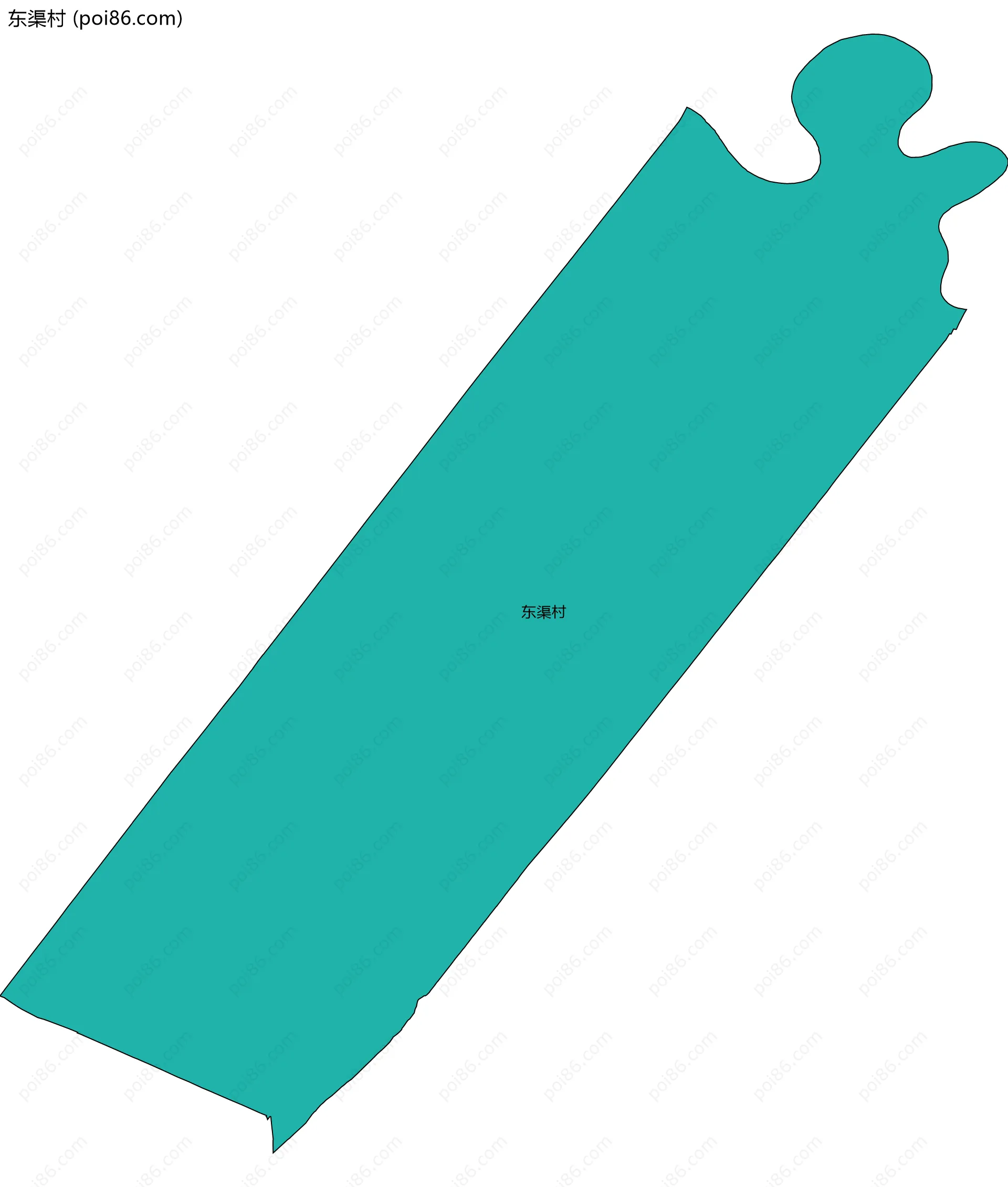 东渠村边界地图