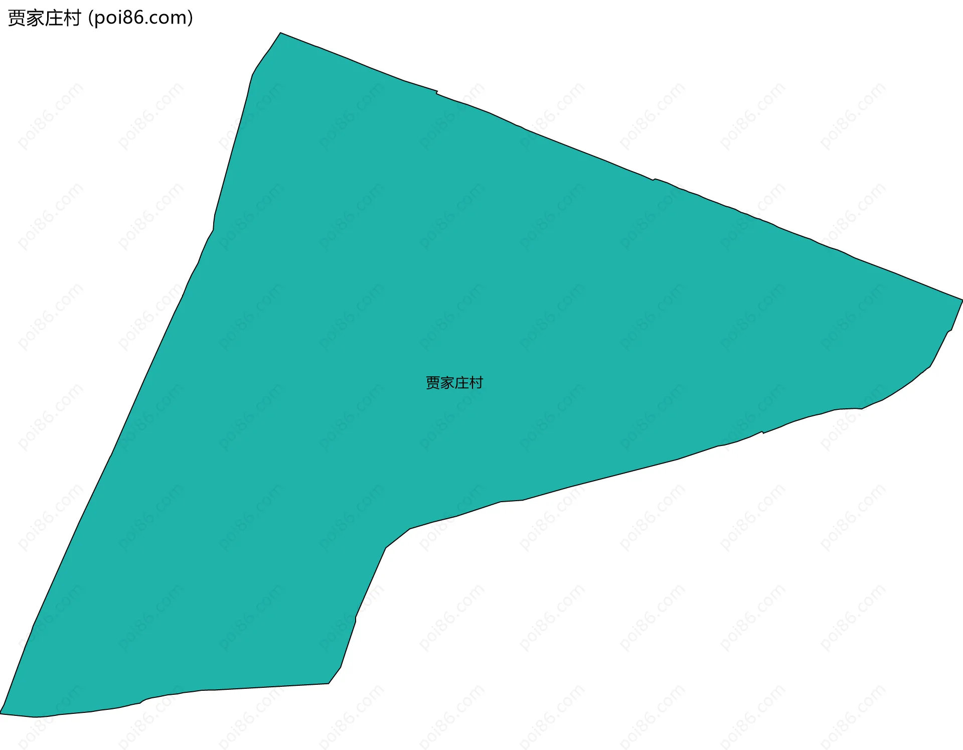 贾家庄村边界地图