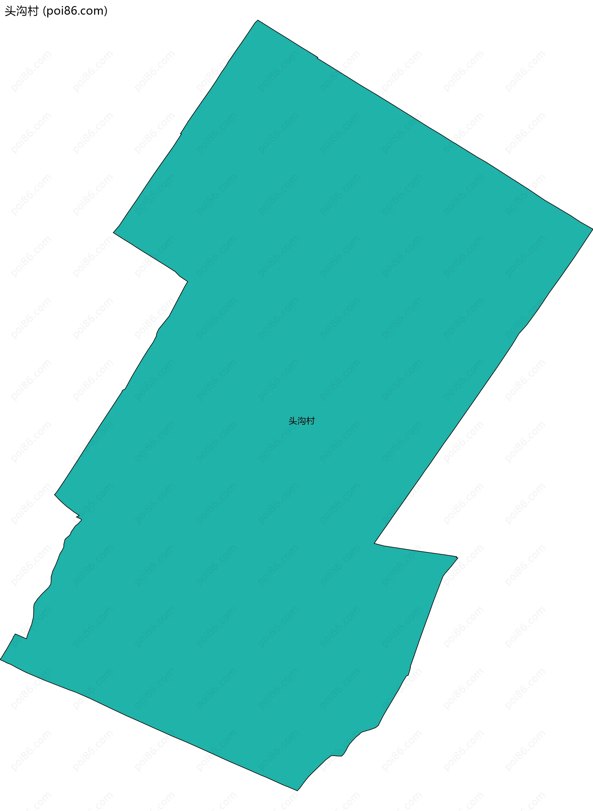 头沟村边界地图