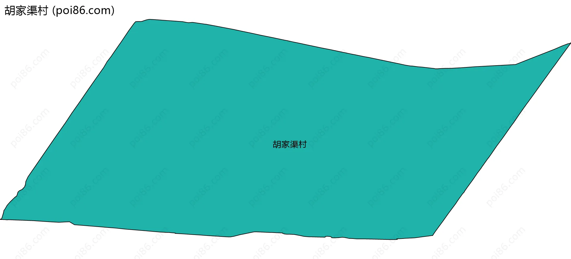 胡家渠村边界地图