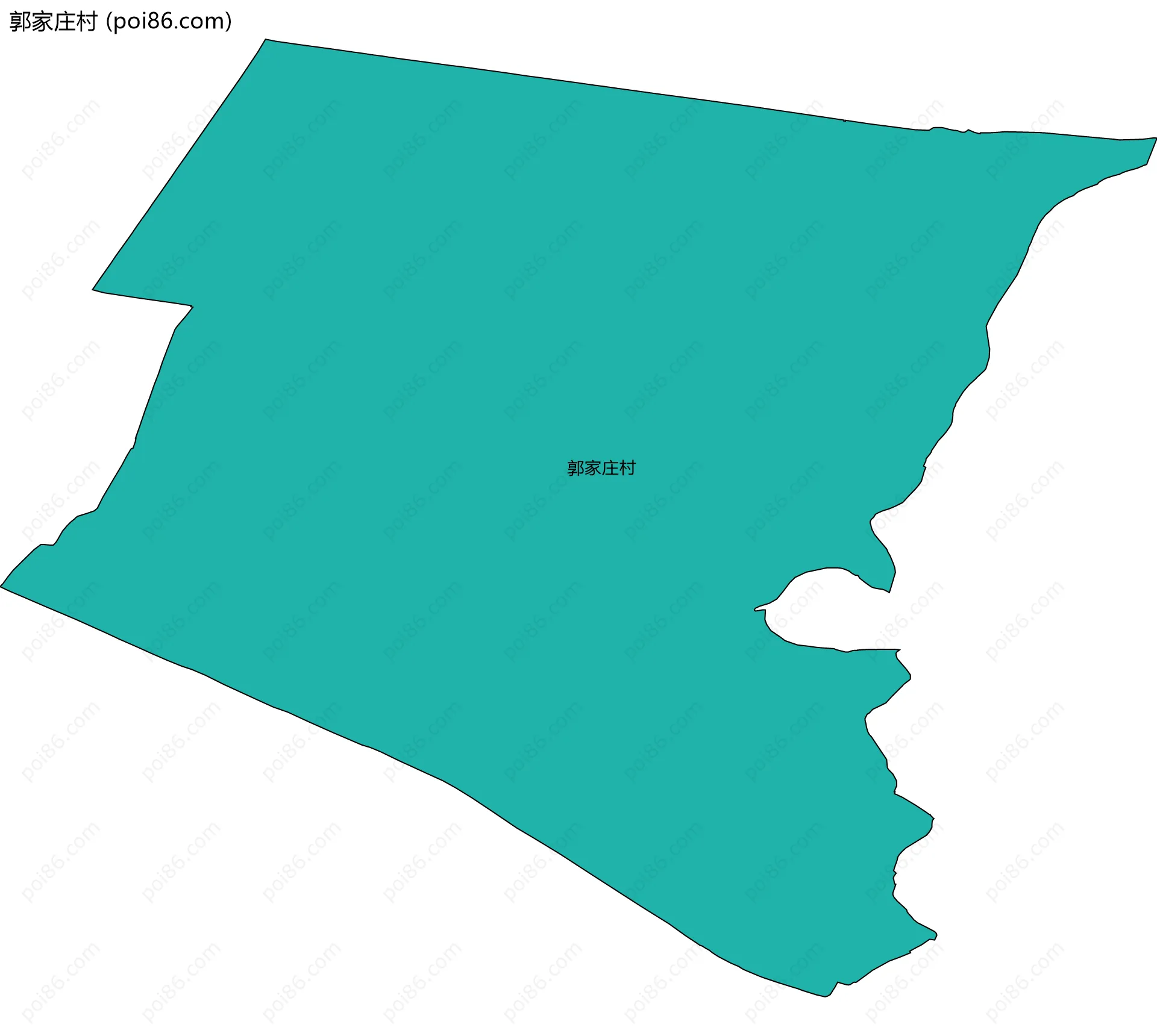 郭家庄村边界地图