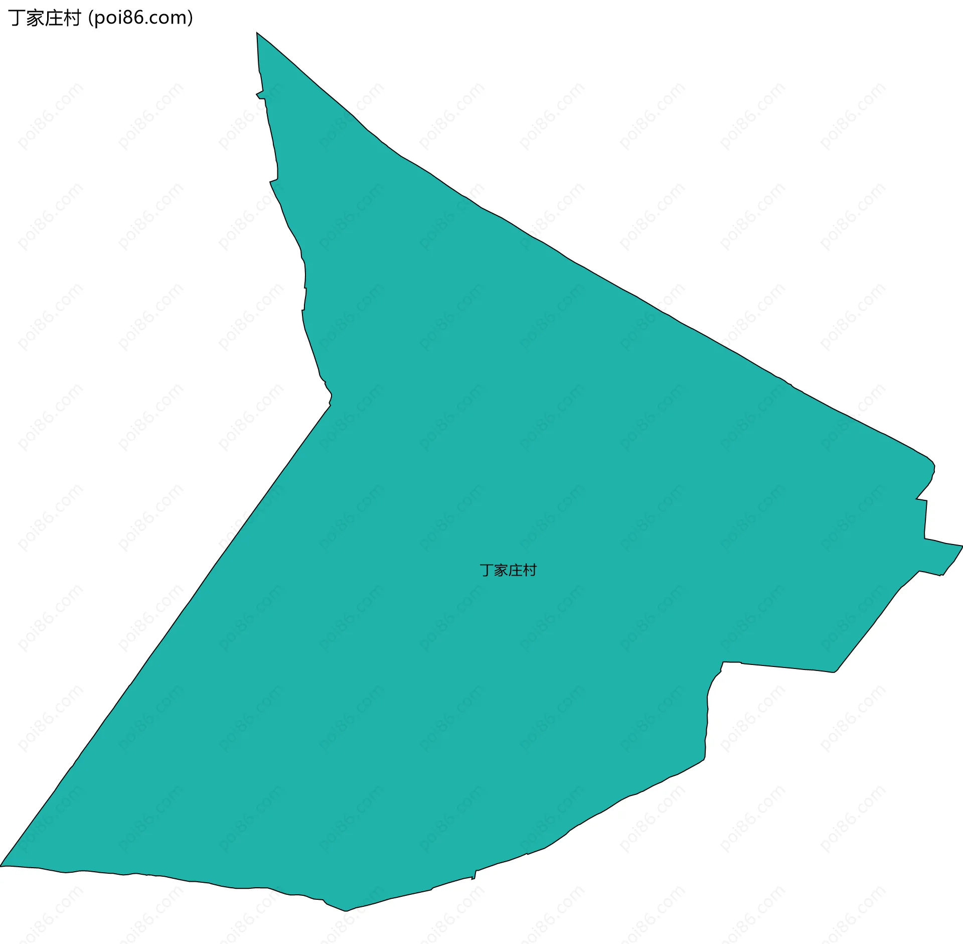丁家庄村边界地图