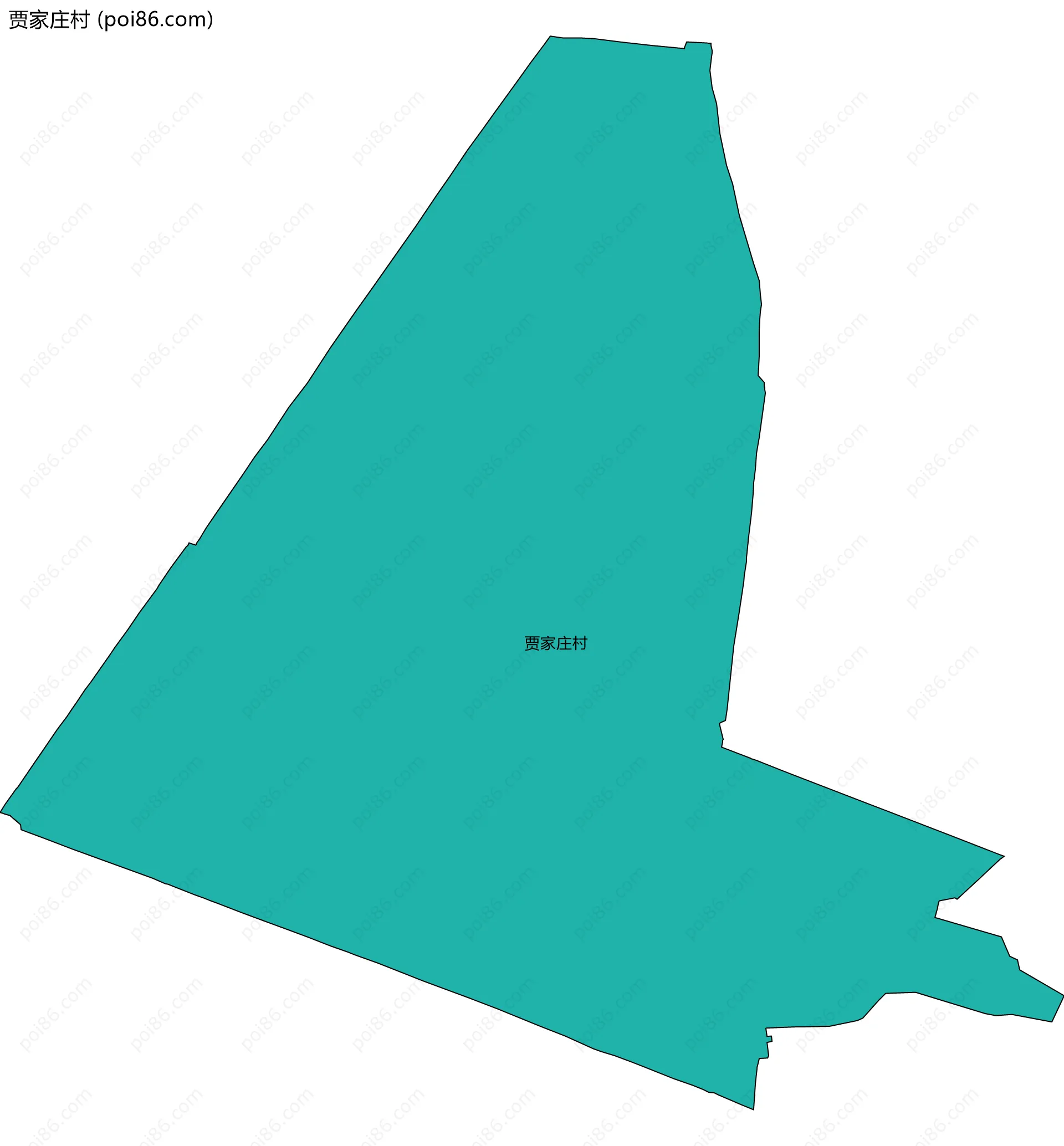 贾家庄村边界地图