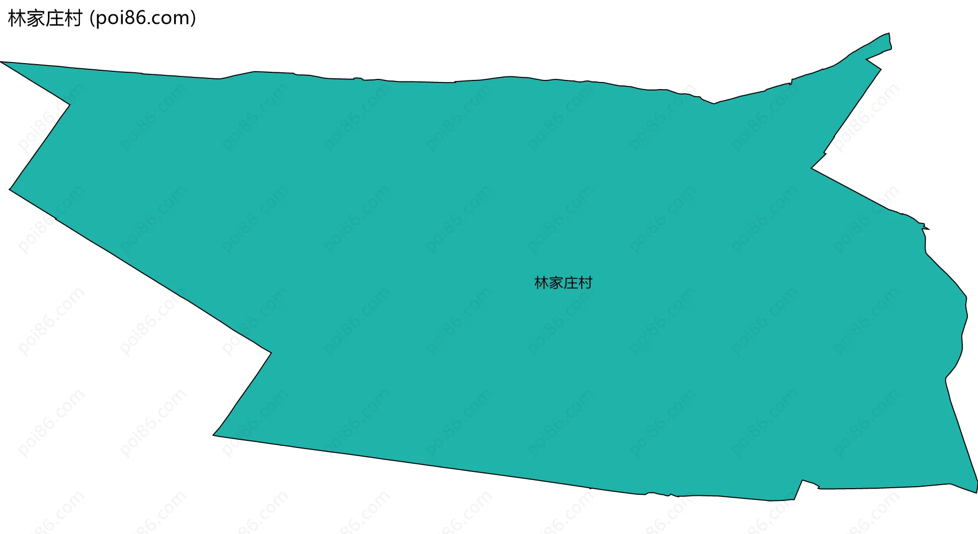 林家庄村边界地图