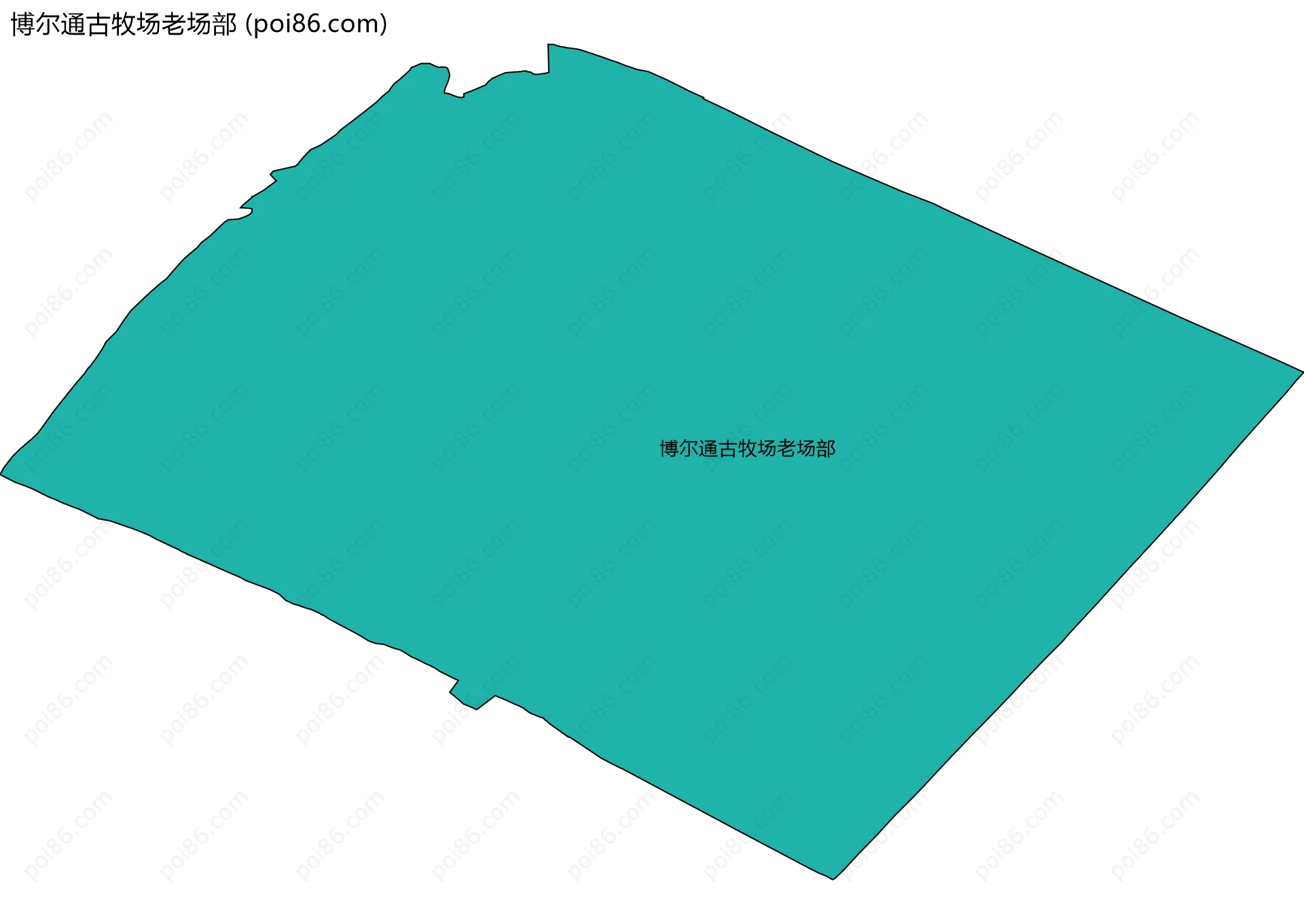 博尔通古牧场老场部边界地图