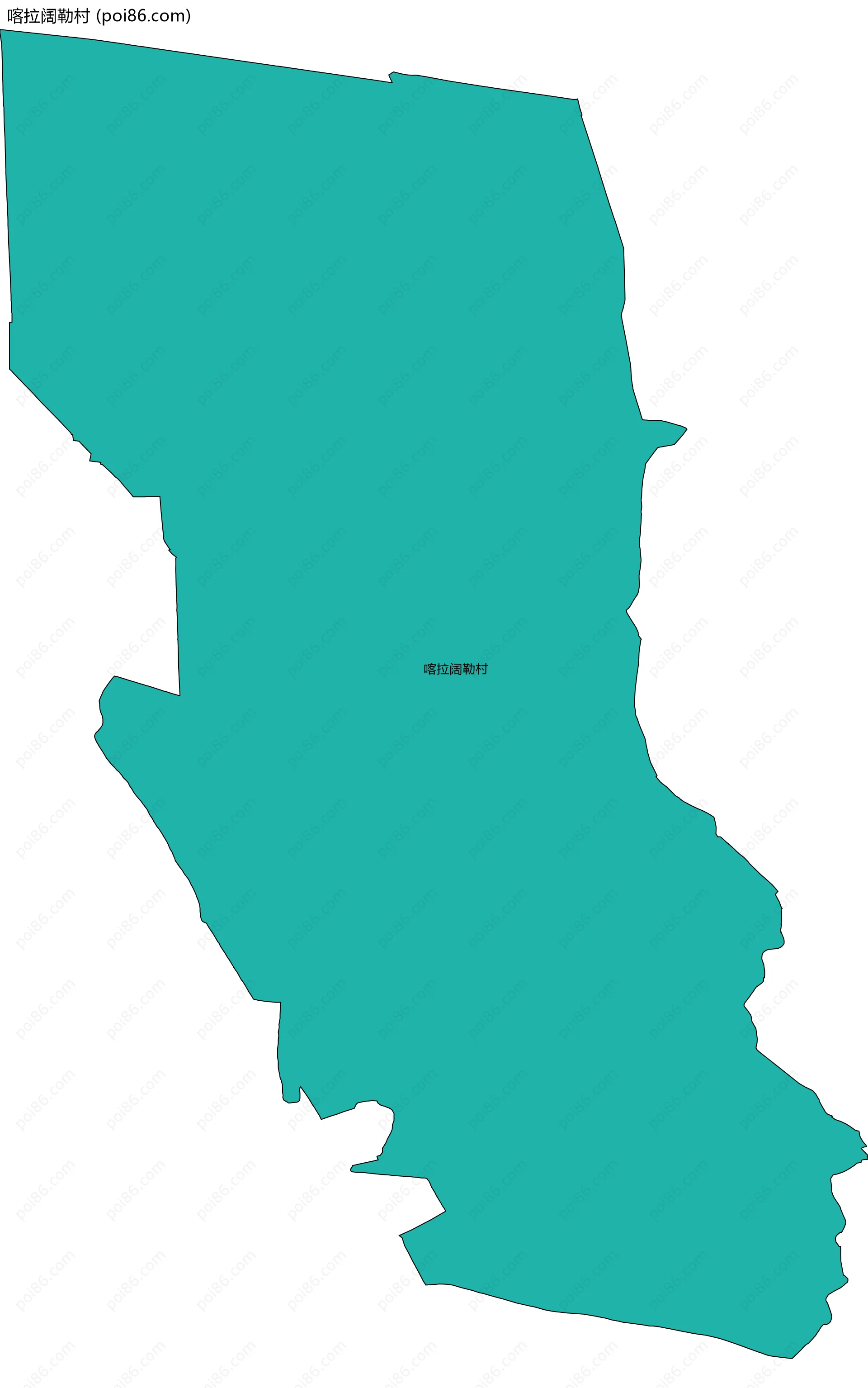 喀拉阔勒村边界地图