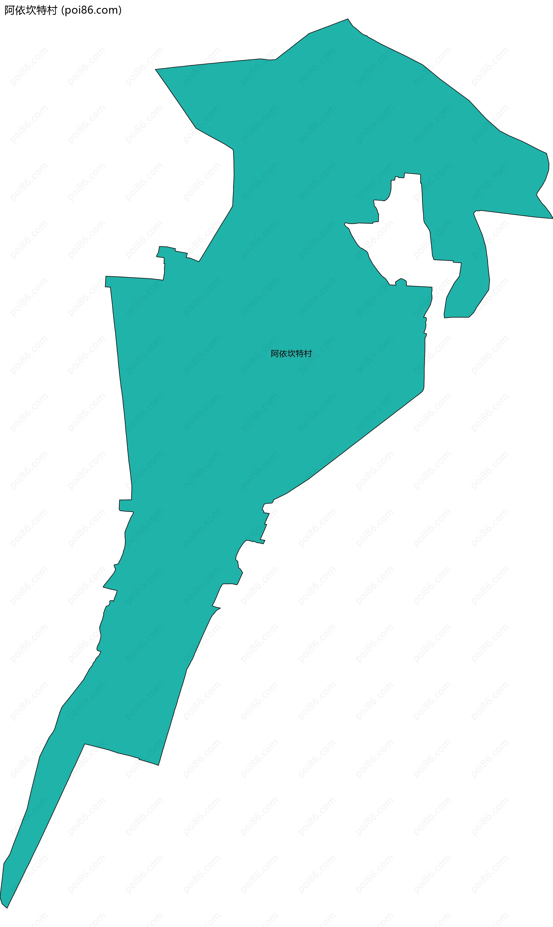 阿依坎特村边界地图