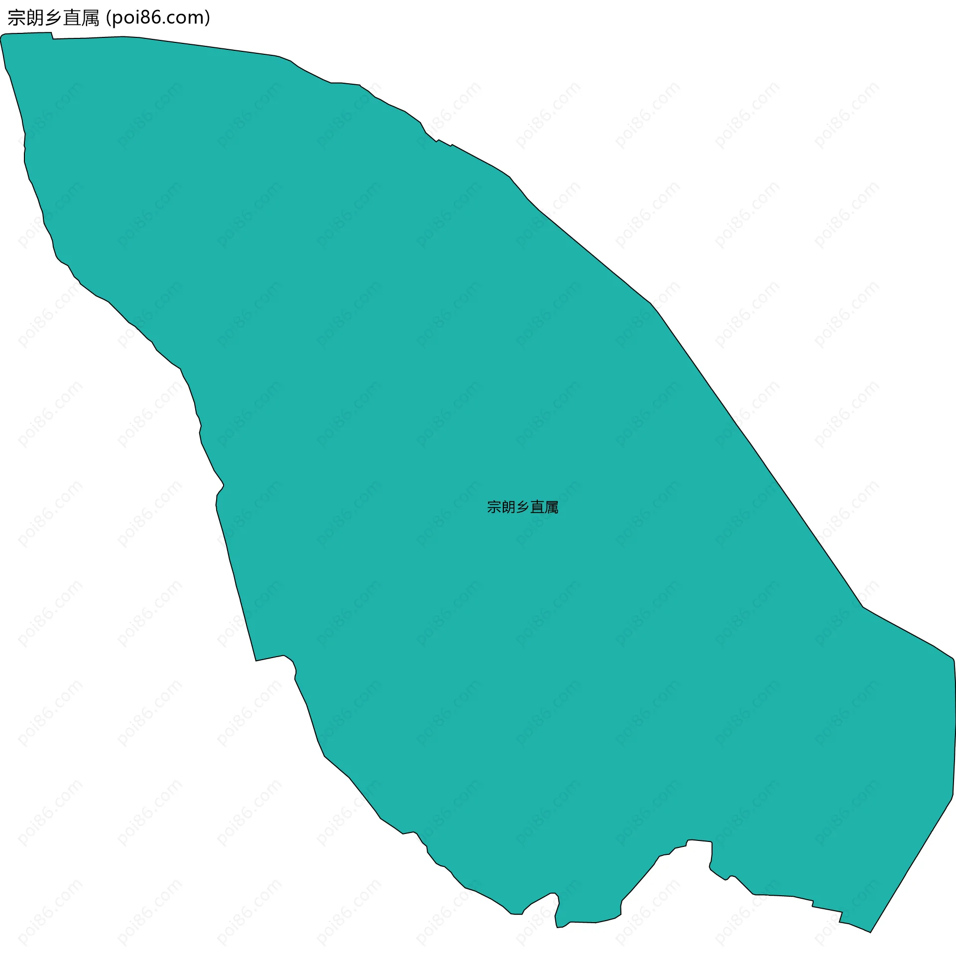 宗朗乡直属边界地图