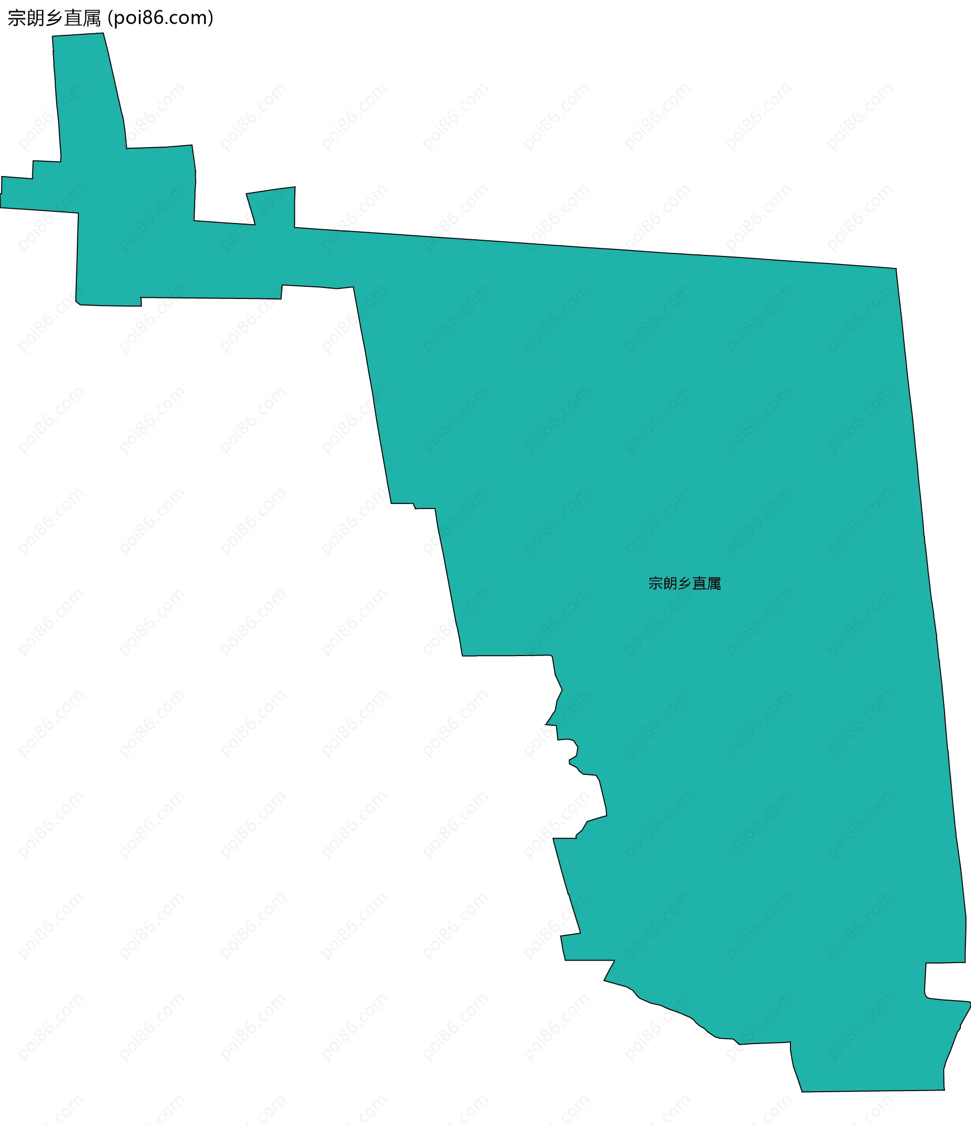宗朗乡直属边界地图