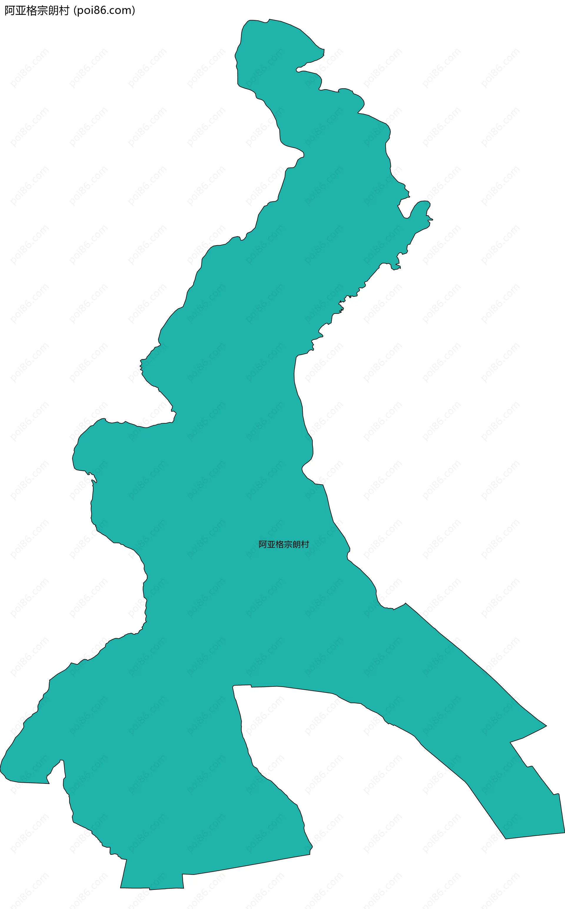 阿亚格宗朗村边界地图