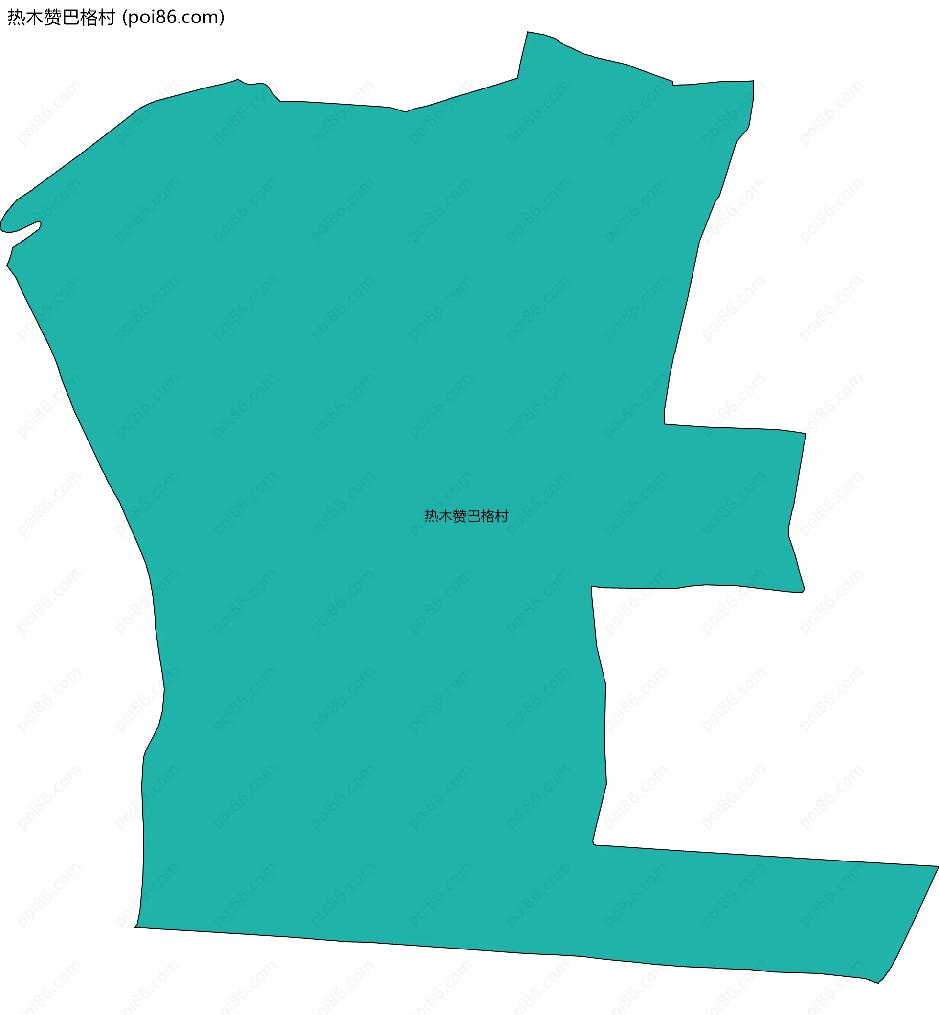 热木赞巴格村边界地图