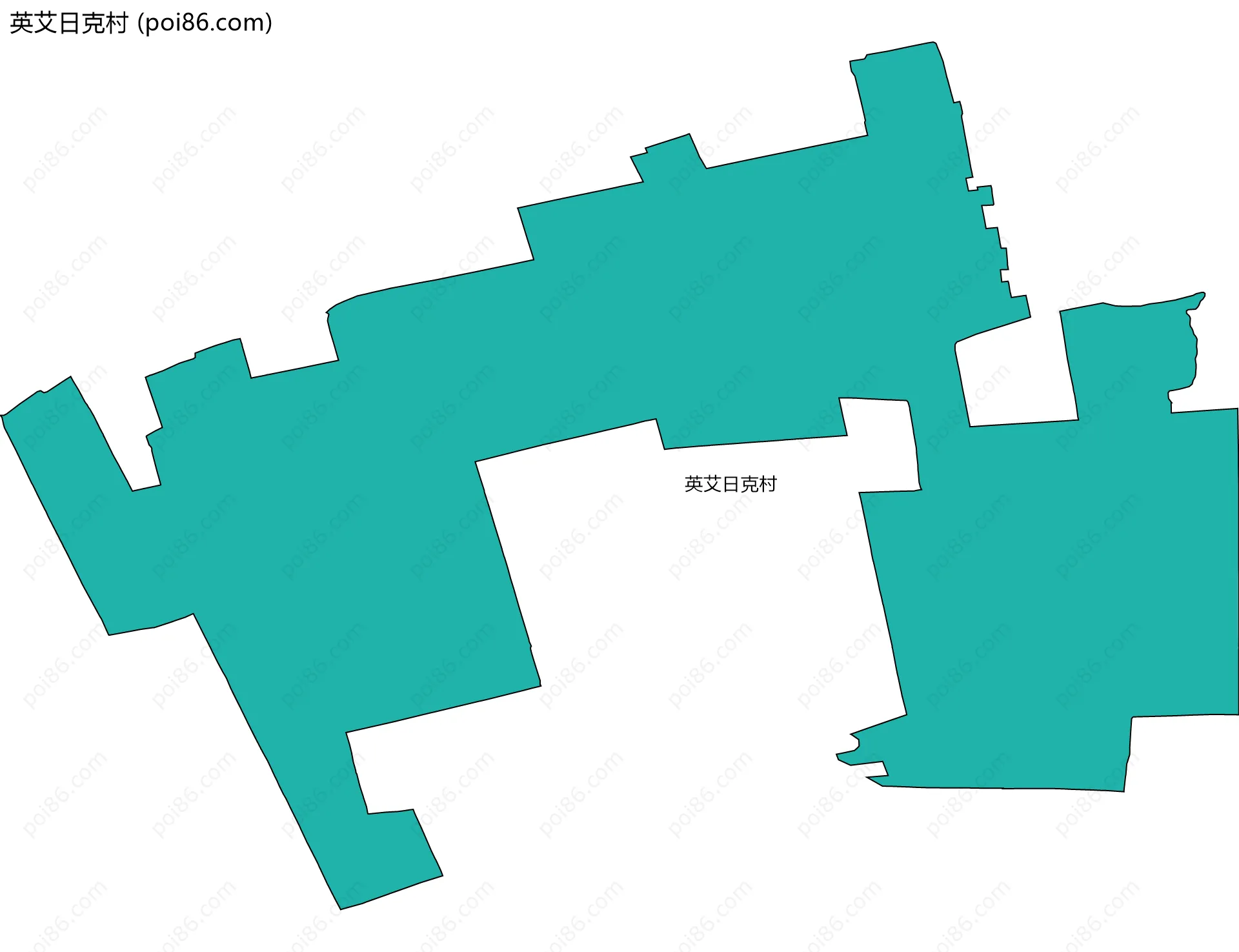 英艾日克村边界地图