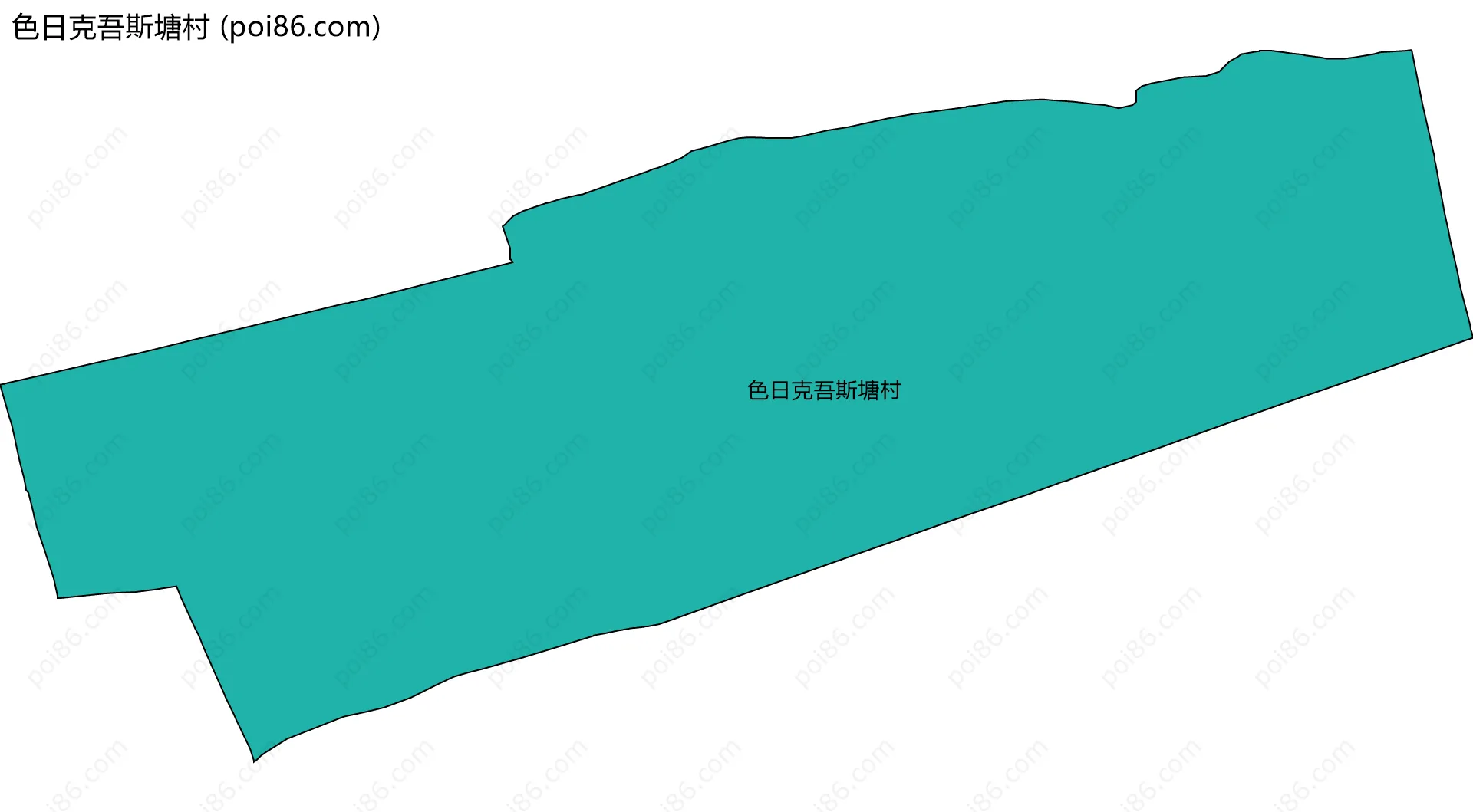 色日克吾斯塘村边界地图