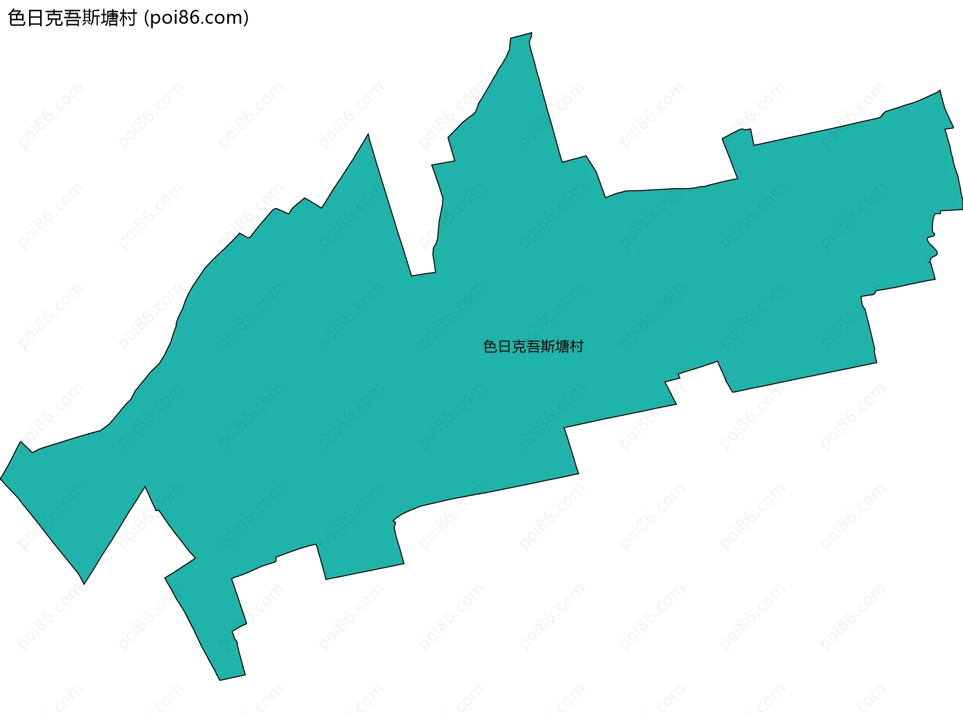 色日克吾斯塘村边界地图