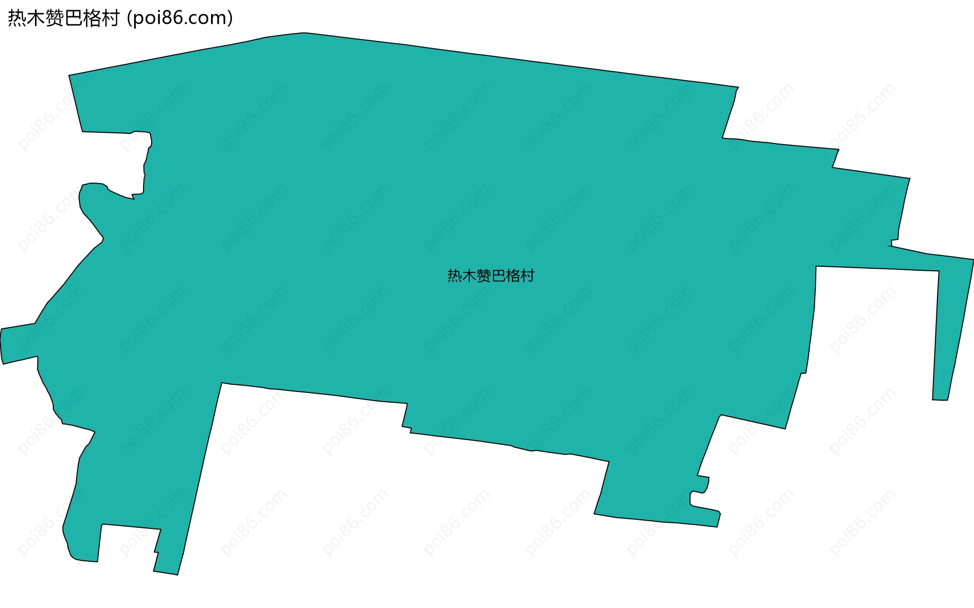 热木赞巴格村边界地图