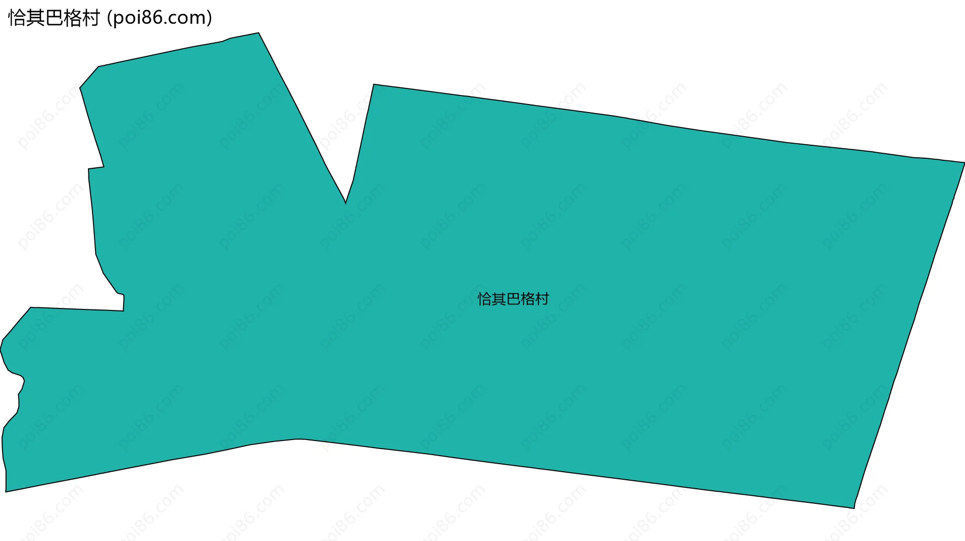 恰其巴格村边界地图