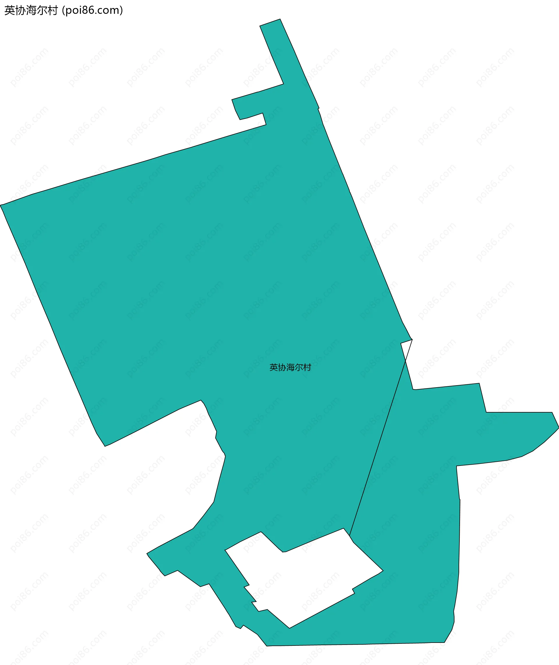英协海尔村边界地图