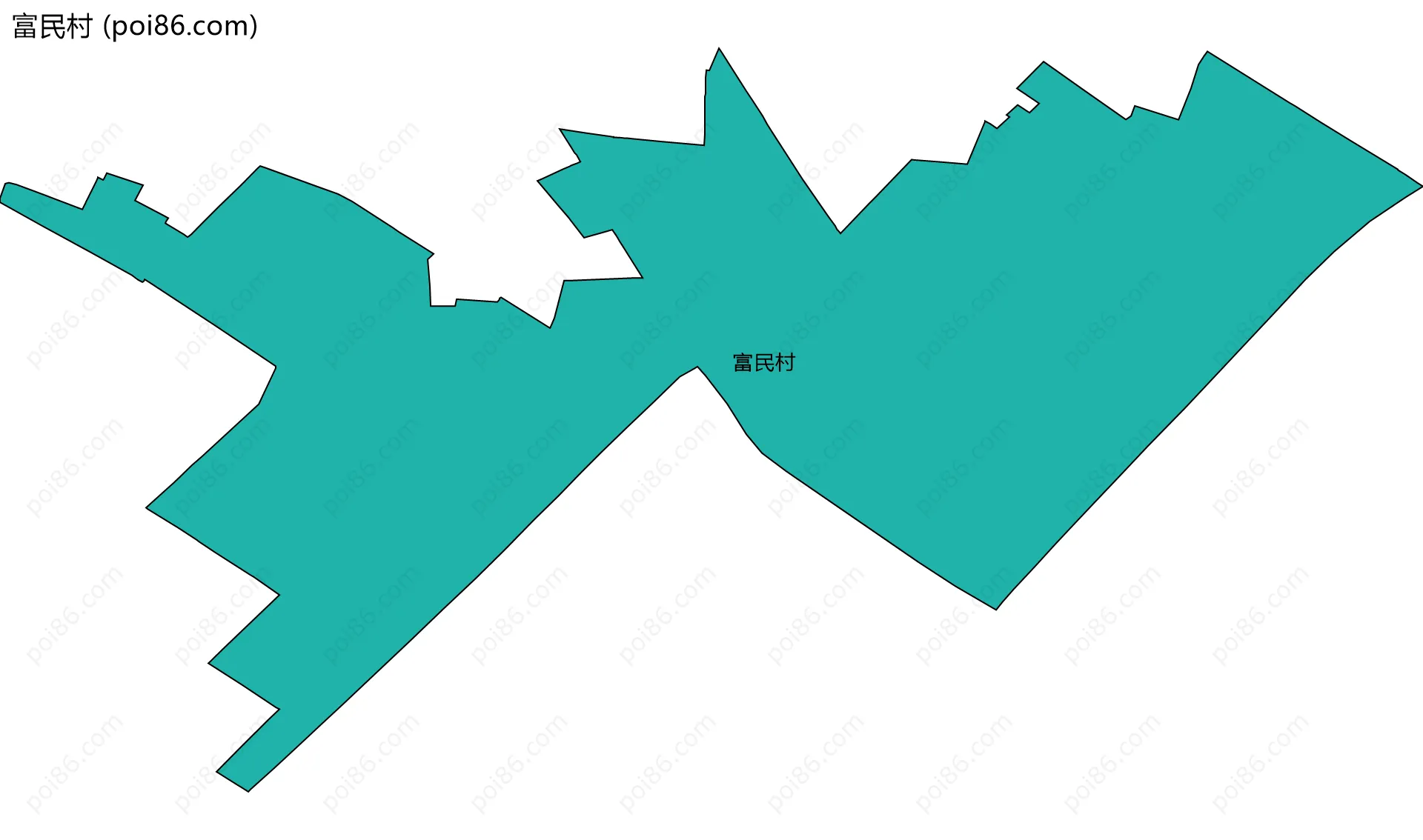 富民村边界地图