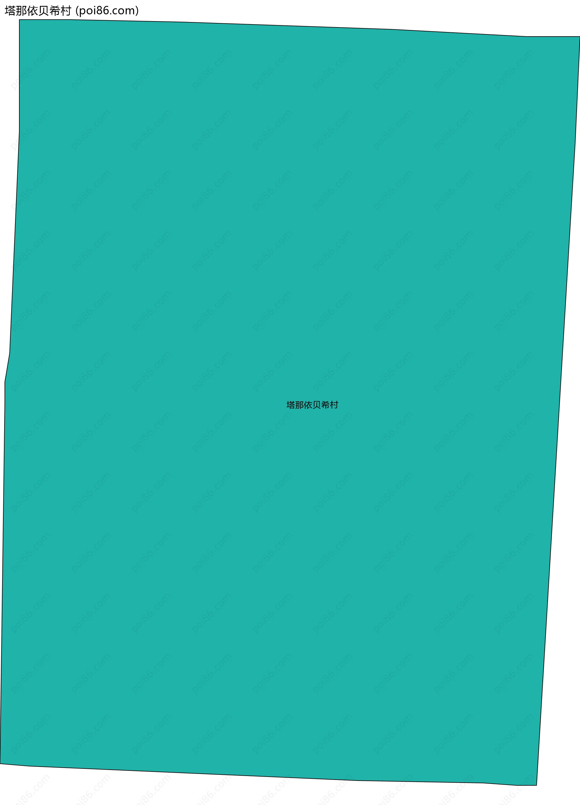 塔那依贝希村边界地图