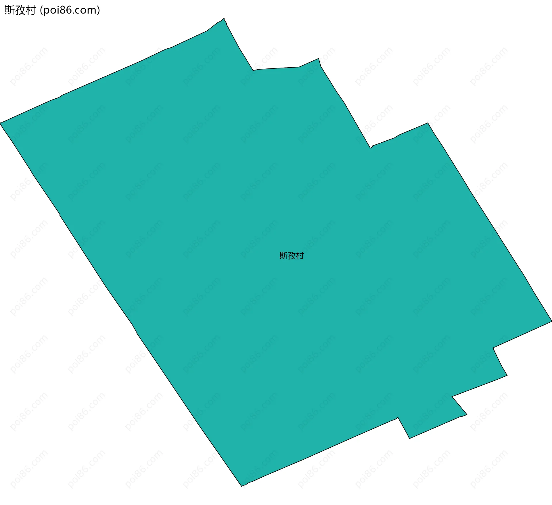 斯孜村边界地图